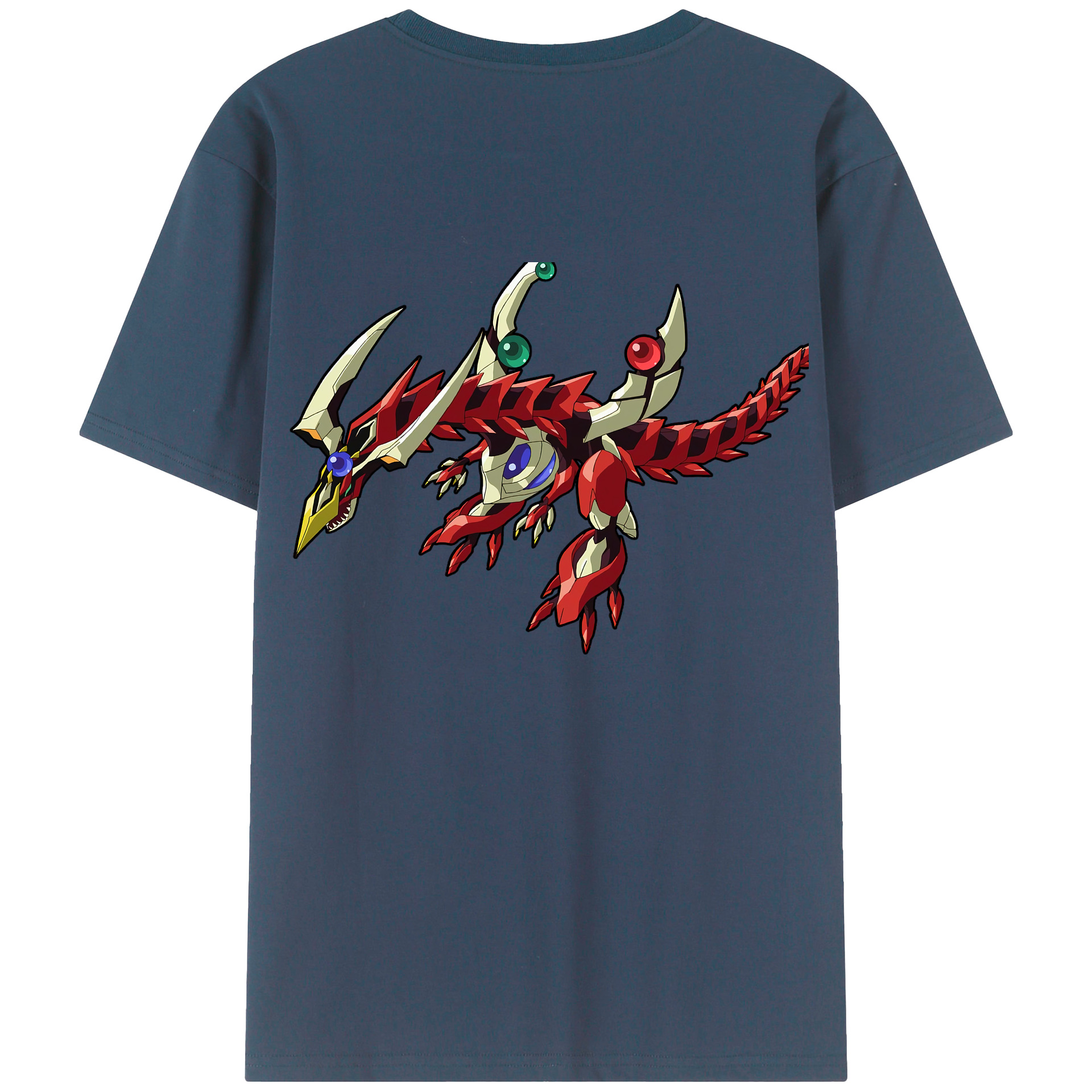 （画像用） 遊☆戯☆王 Yu-Gi-Oh! 綿100％ メンズ半袖Tシャツ（バックプリント） 通気性