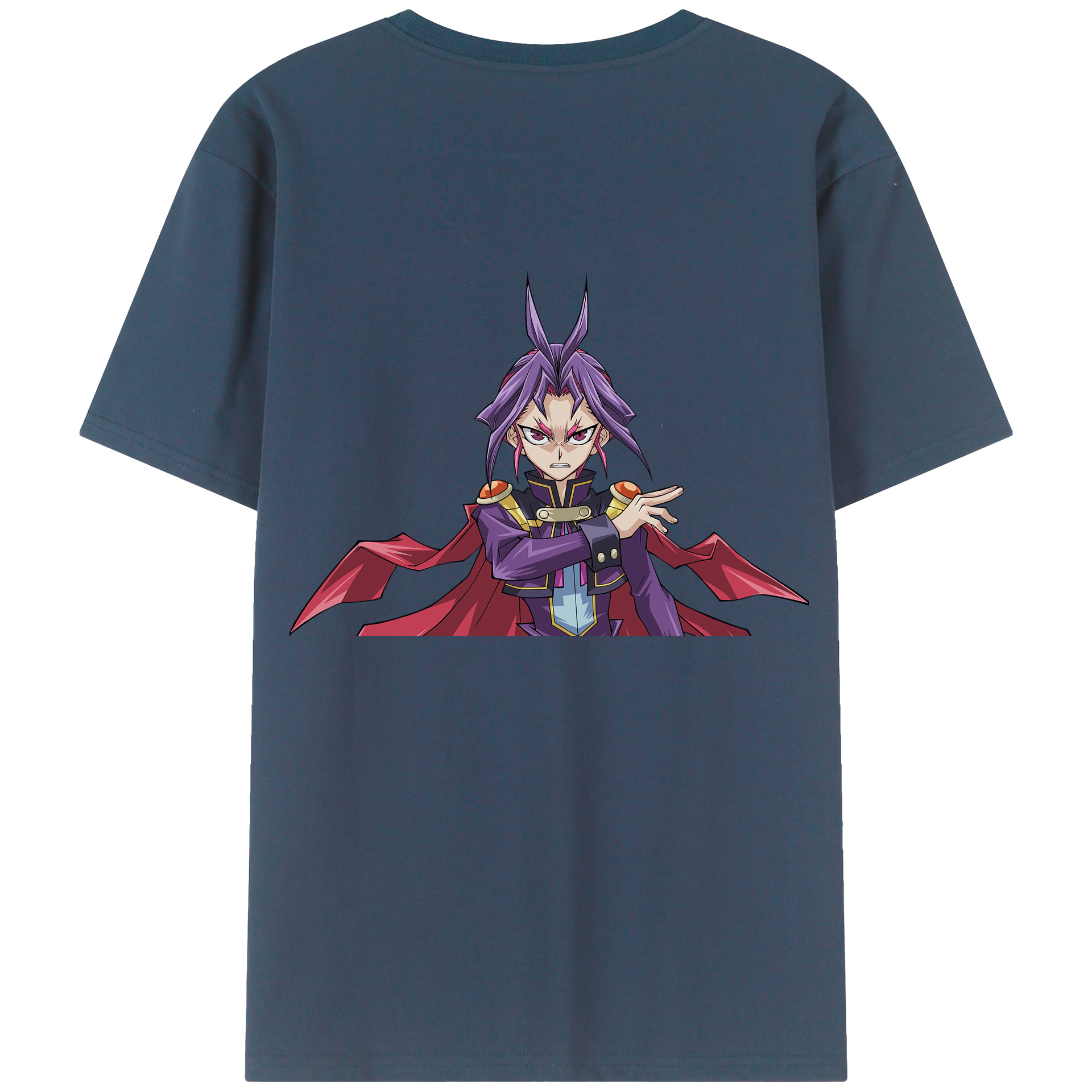 （画像用） 遊☆戯☆王 Yu-Gi-Oh! 綿100％ メンズ半袖Tシャツ（バックプリント） 通気性