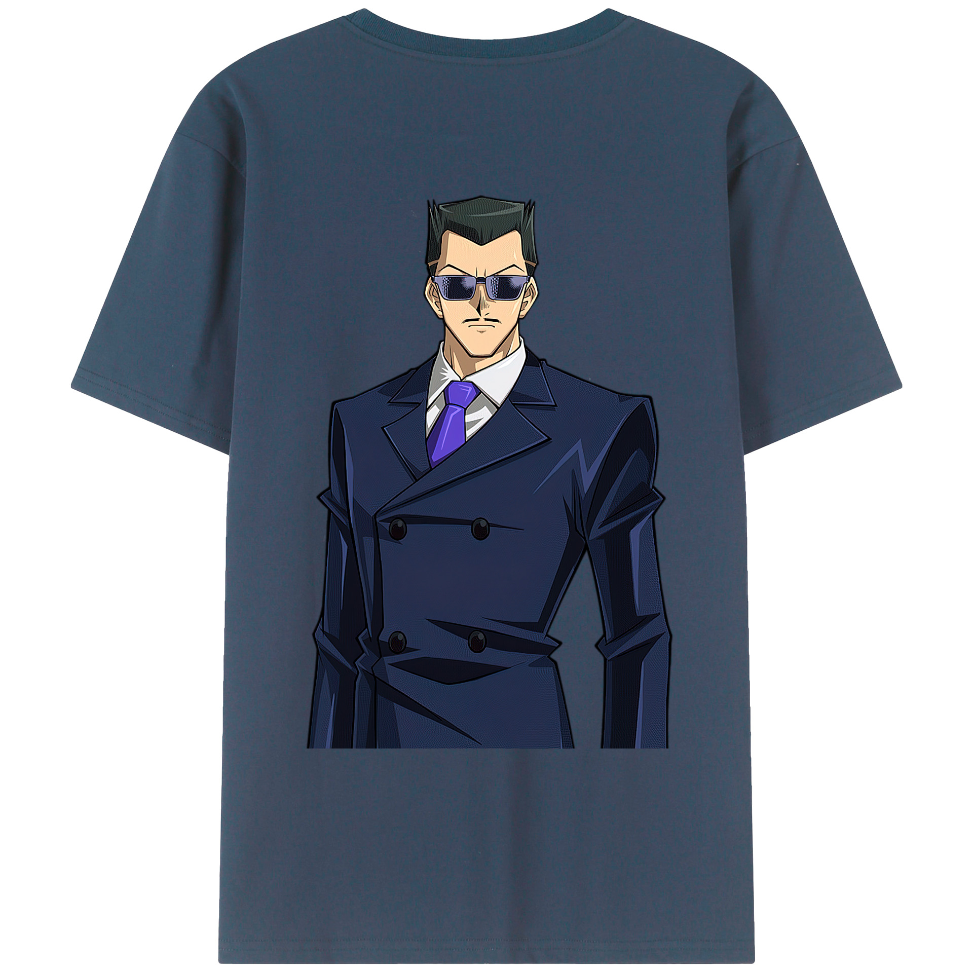 （画像用） 遊☆戯☆王 Yu-Gi-Oh! 綿100％ メンズ半袖Tシャツ（バックプリント） 通気性