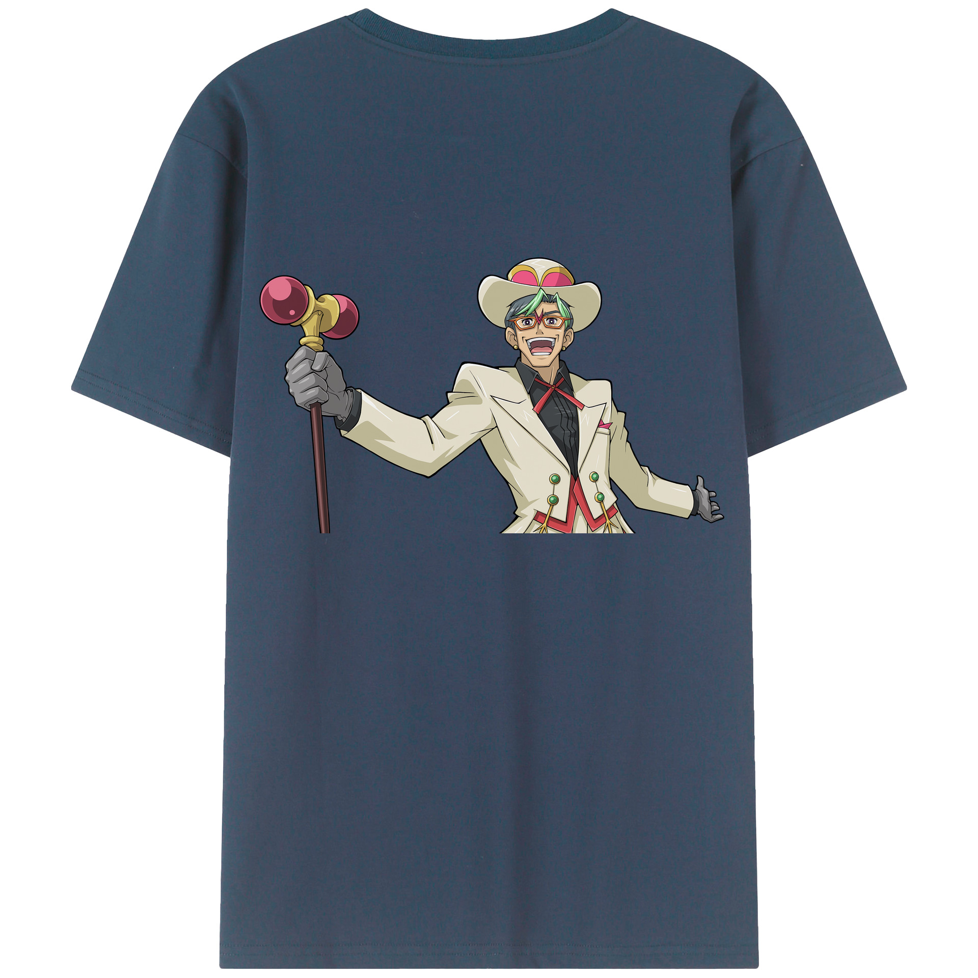 （画像用） 遊☆戯☆王 Yu-Gi-Oh! 綿100％ メンズ半袖Tシャツ（バックプリント） 通気性