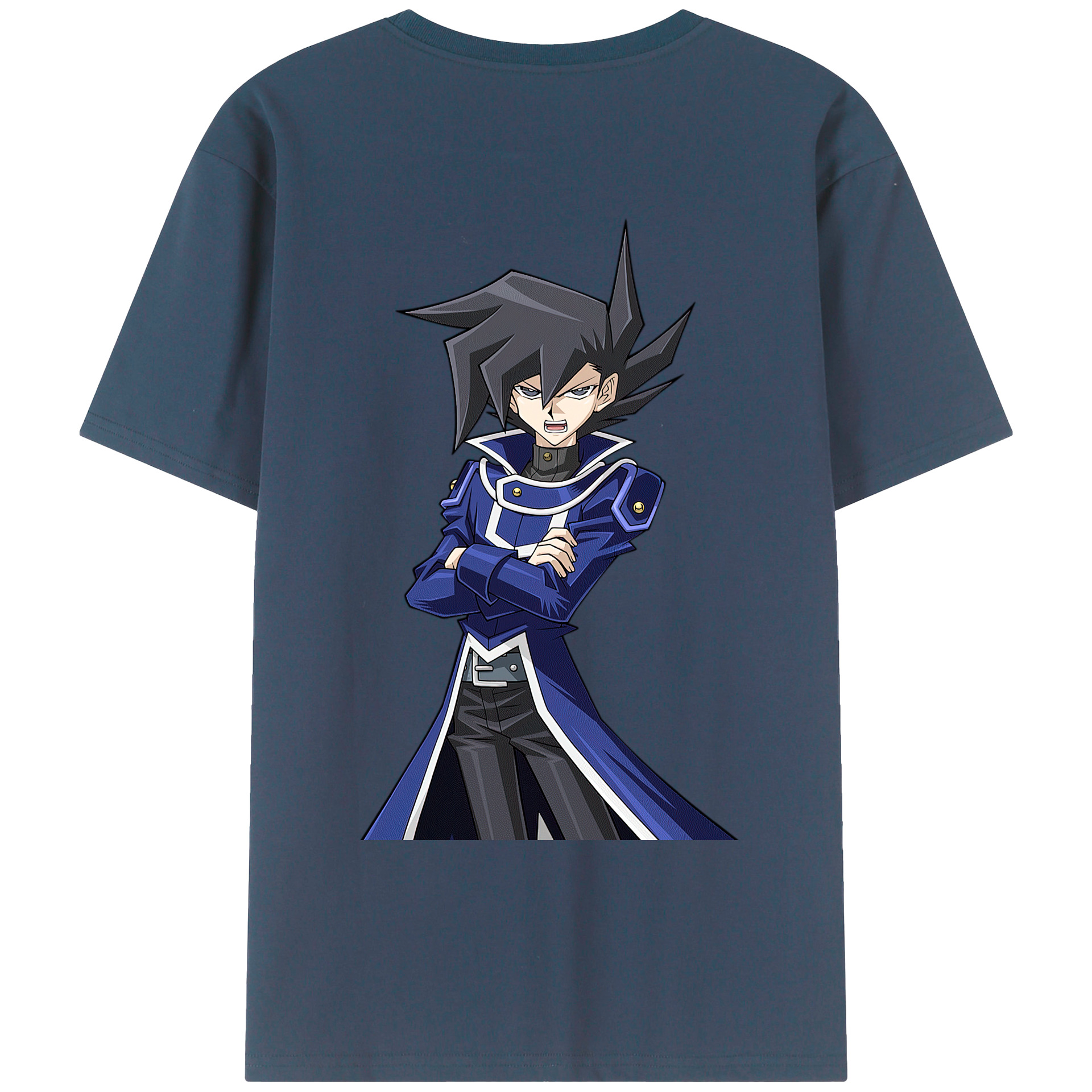 （画像用） 遊☆戯☆王 Yu-Gi-Oh! 綿100％ メンズ半袖Tシャツ（バックプリント） 通気性