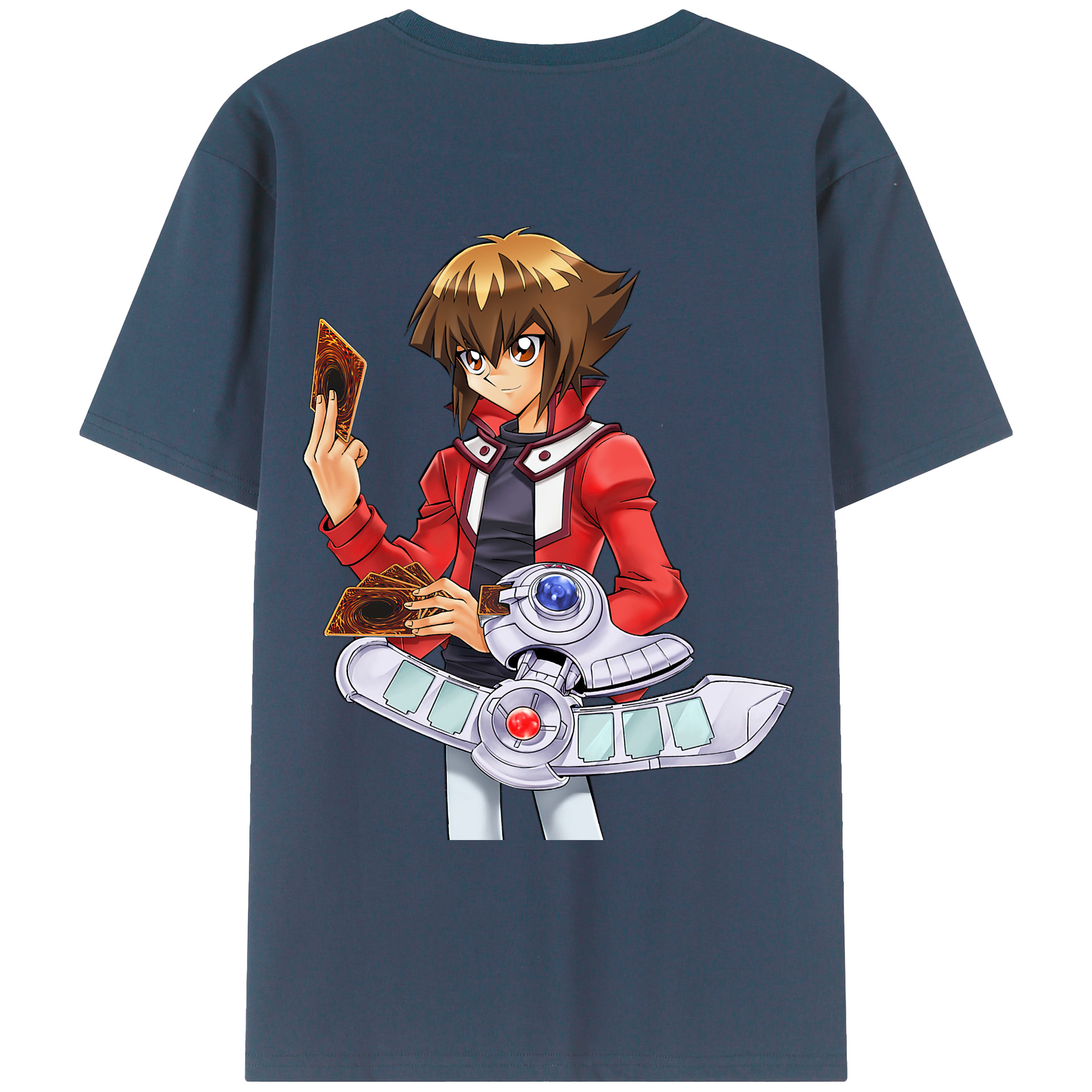 （画像用） 遊☆戯☆王 Yu-Gi-Oh! 綿100％ メンズ半袖Tシャツ（バックプリント） 通気性