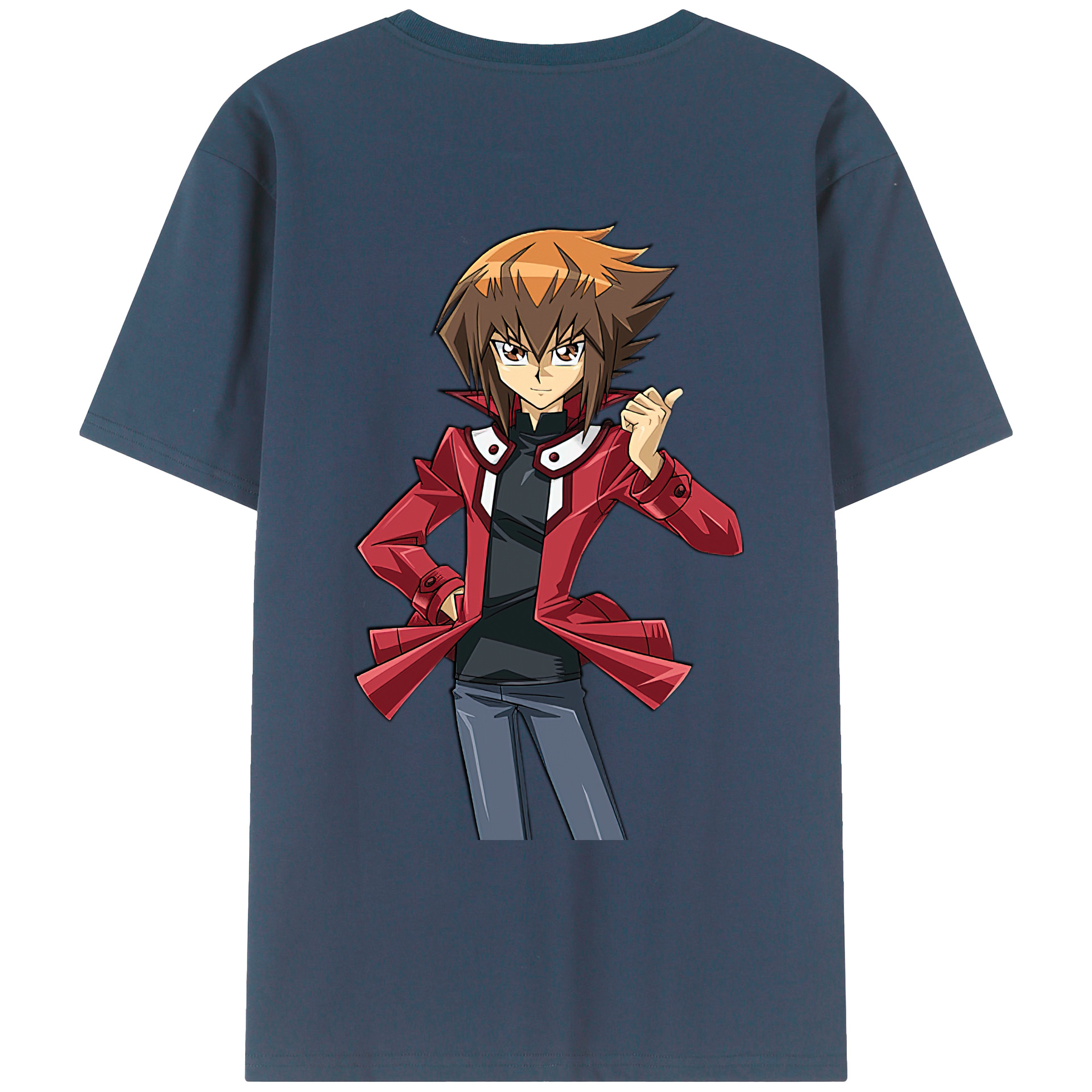 （画像用） 遊☆戯☆王 Yu-Gi-Oh! 綿100％ メンズ半袖Tシャツ（バックプリント） 通気性