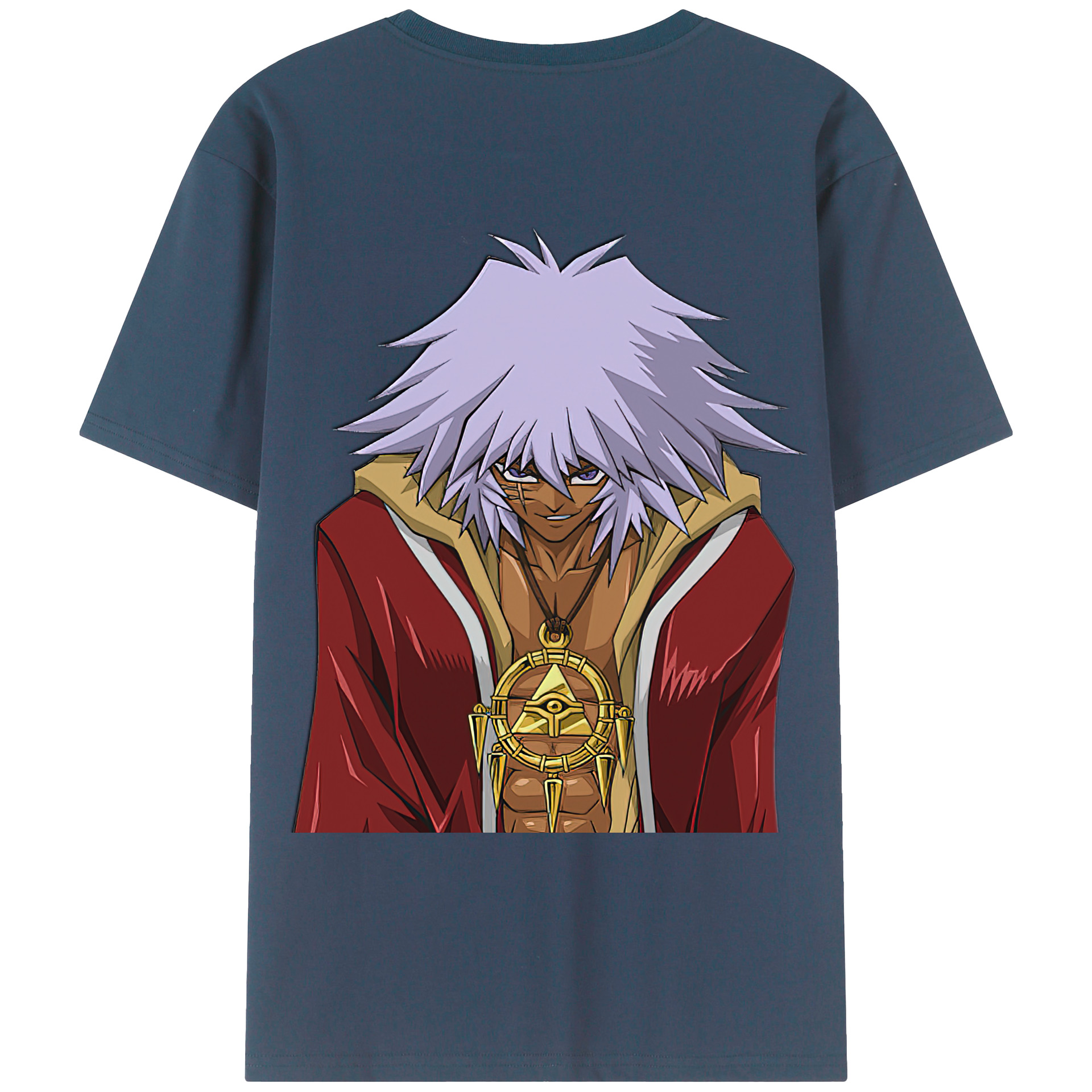 （画像用） 遊☆戯☆王 Yu-Gi-Oh! 綿100％ メンズ半袖Tシャツ（バックプリント） 通気性