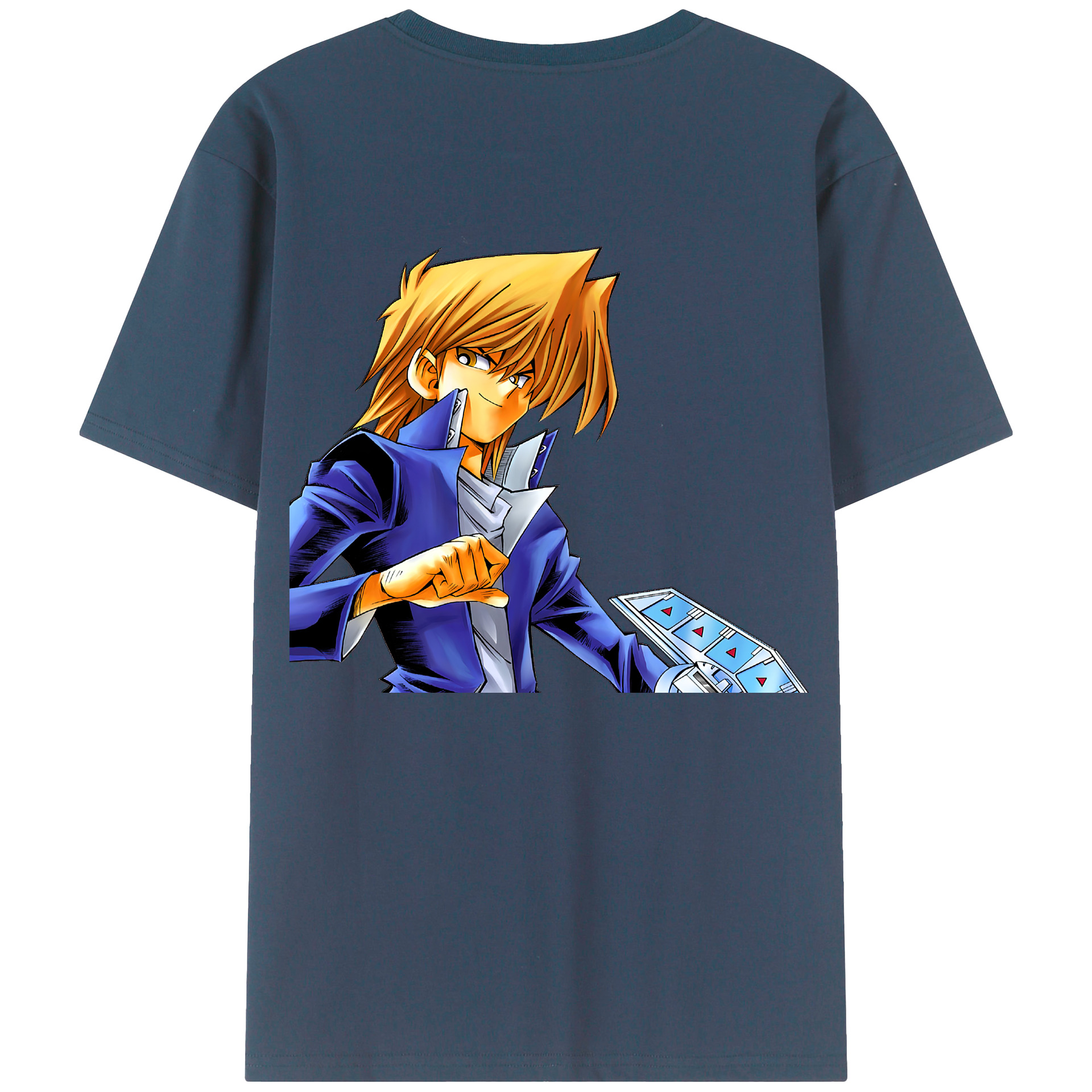 （画像用） 遊☆戯☆王 Yu-Gi-Oh! 綿100％ メンズ半袖Tシャツ（バックプリント） 通気性