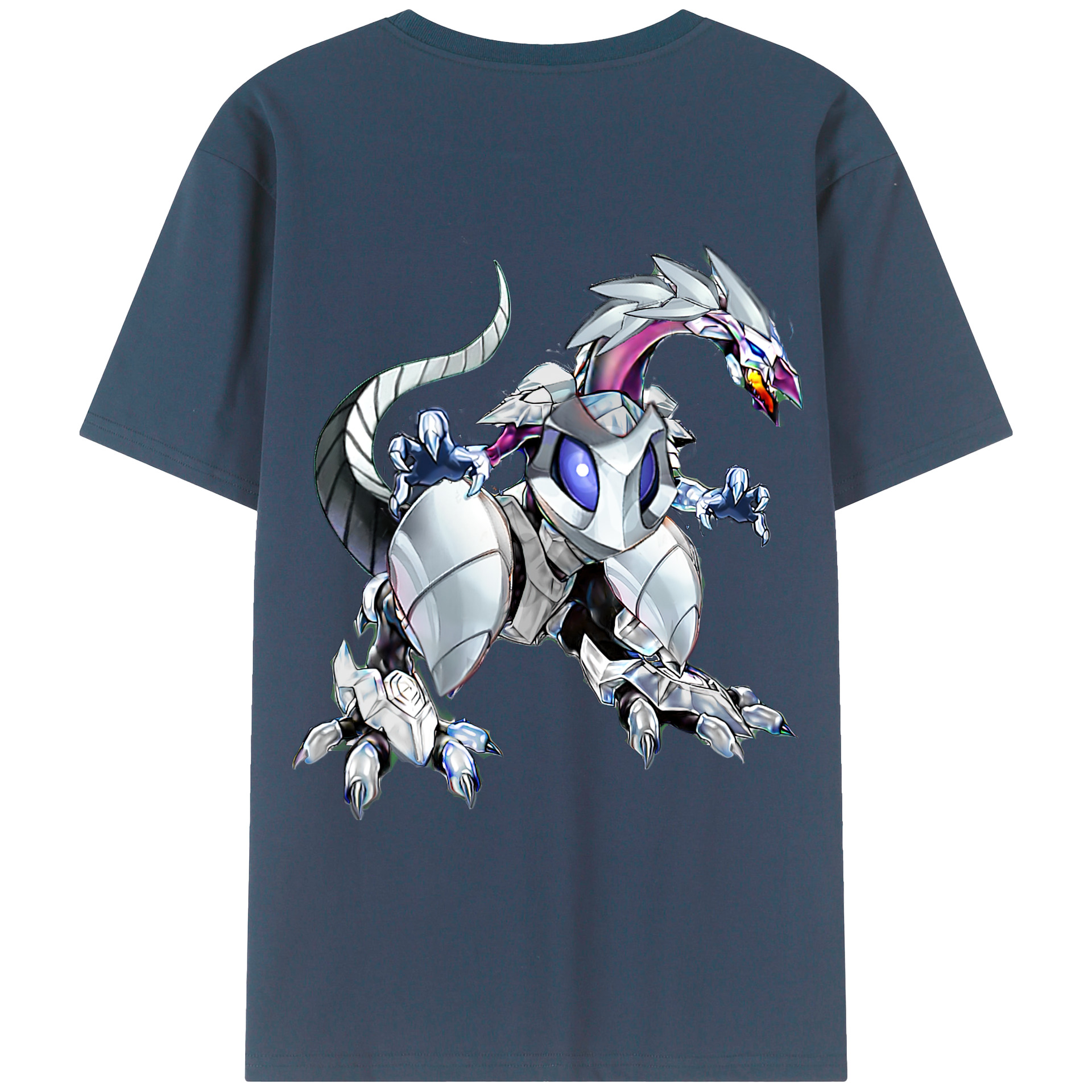 （画像用） 遊☆戯☆王 Yu-Gi-Oh! 綿100％ メンズ半袖Tシャツ（バックプリント） 通気性