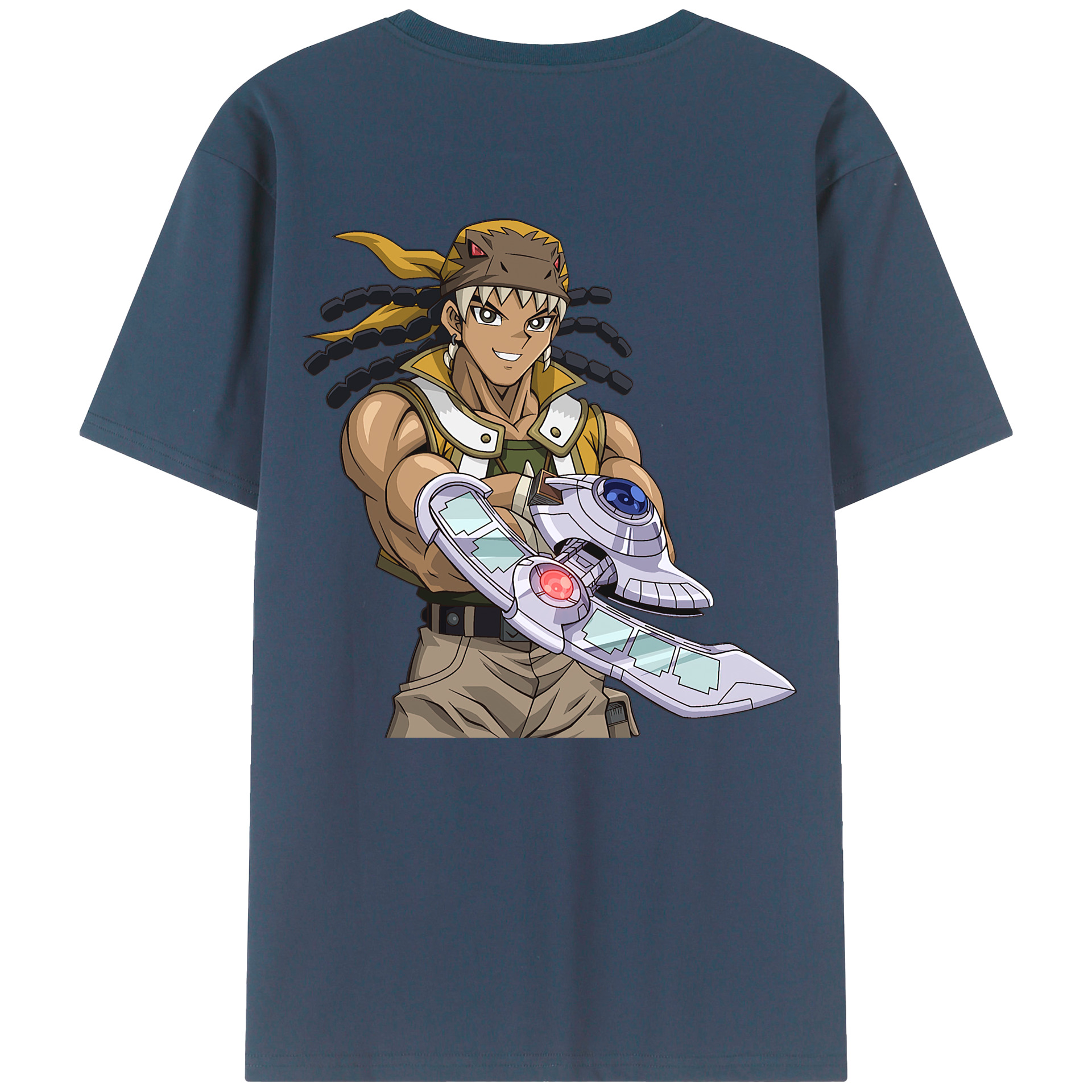 （画像用） 遊☆戯☆王 Yu-Gi-Oh! 綿100％ メンズ半袖Tシャツ（バックプリント） 通気性