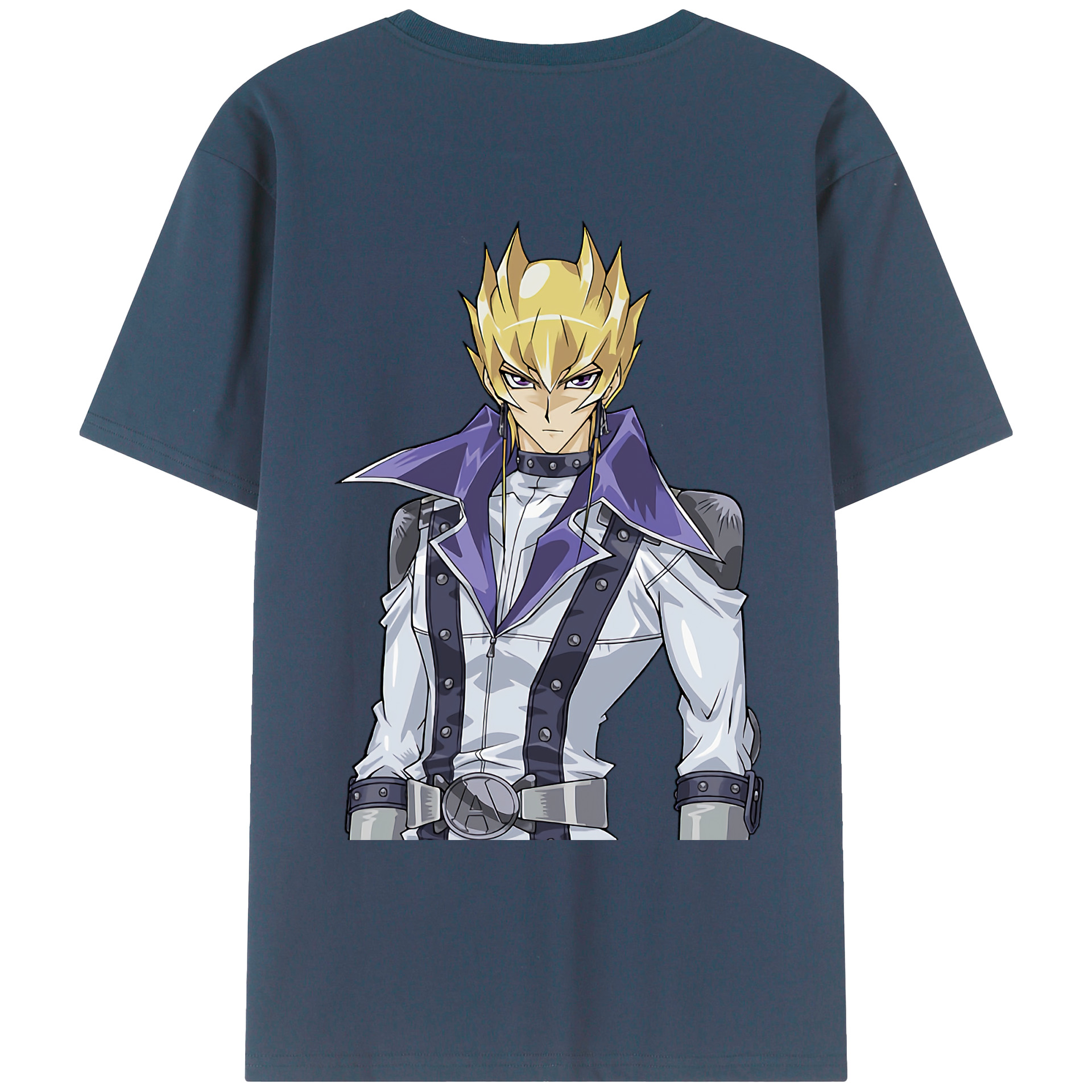 （画像用） 遊☆戯☆王 Yu-Gi-Oh! 綿100％ メンズ半袖Tシャツ（バックプリント） 通気性