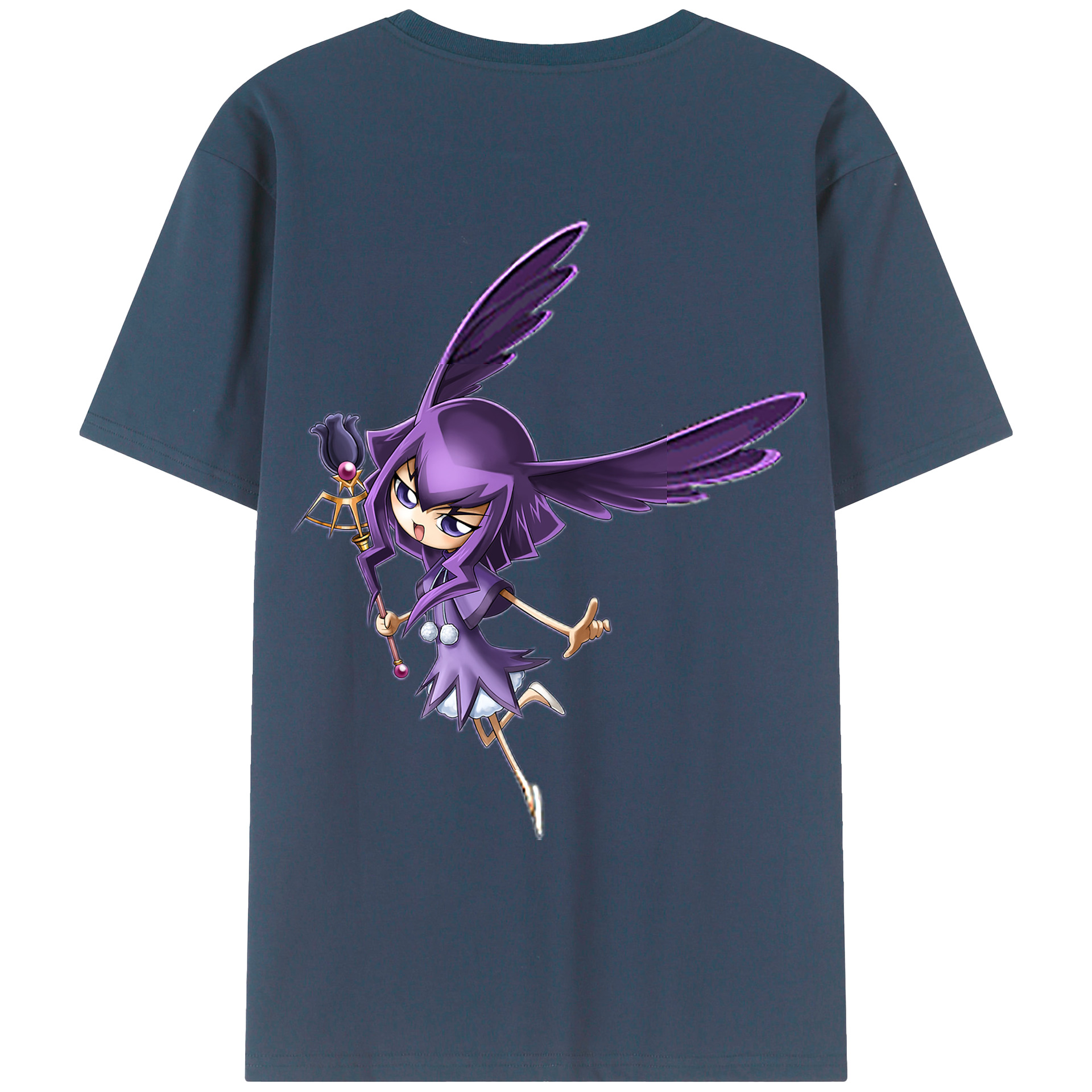 （画像用） 遊☆戯☆王 Yu-Gi-Oh! 綿100％ メンズ半袖Tシャツ（バックプリント） 通気性