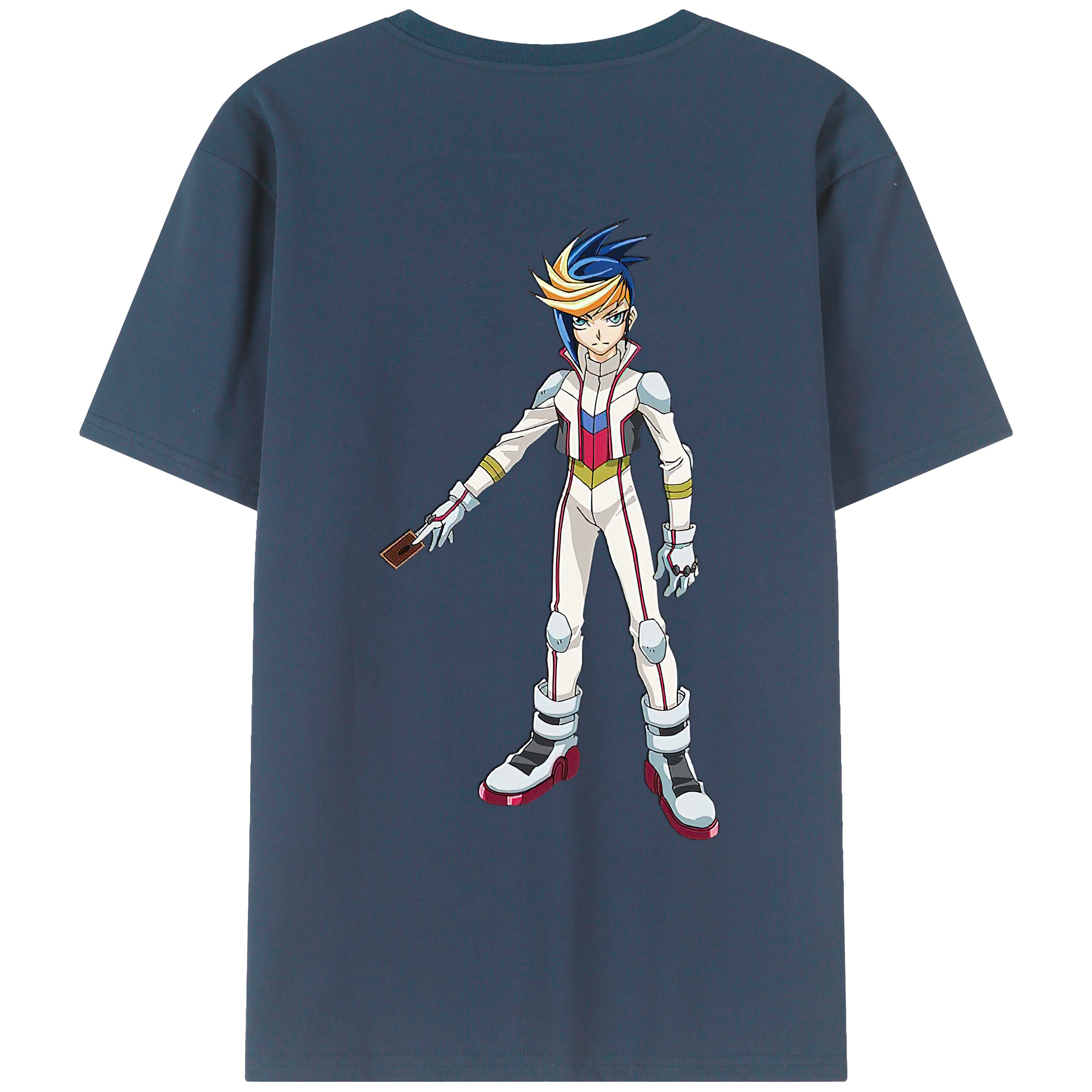 （画像用） 遊☆戯☆王 Yu-Gi-Oh! 綿100％ メンズ半袖Tシャツ（バックプリント） 通気性