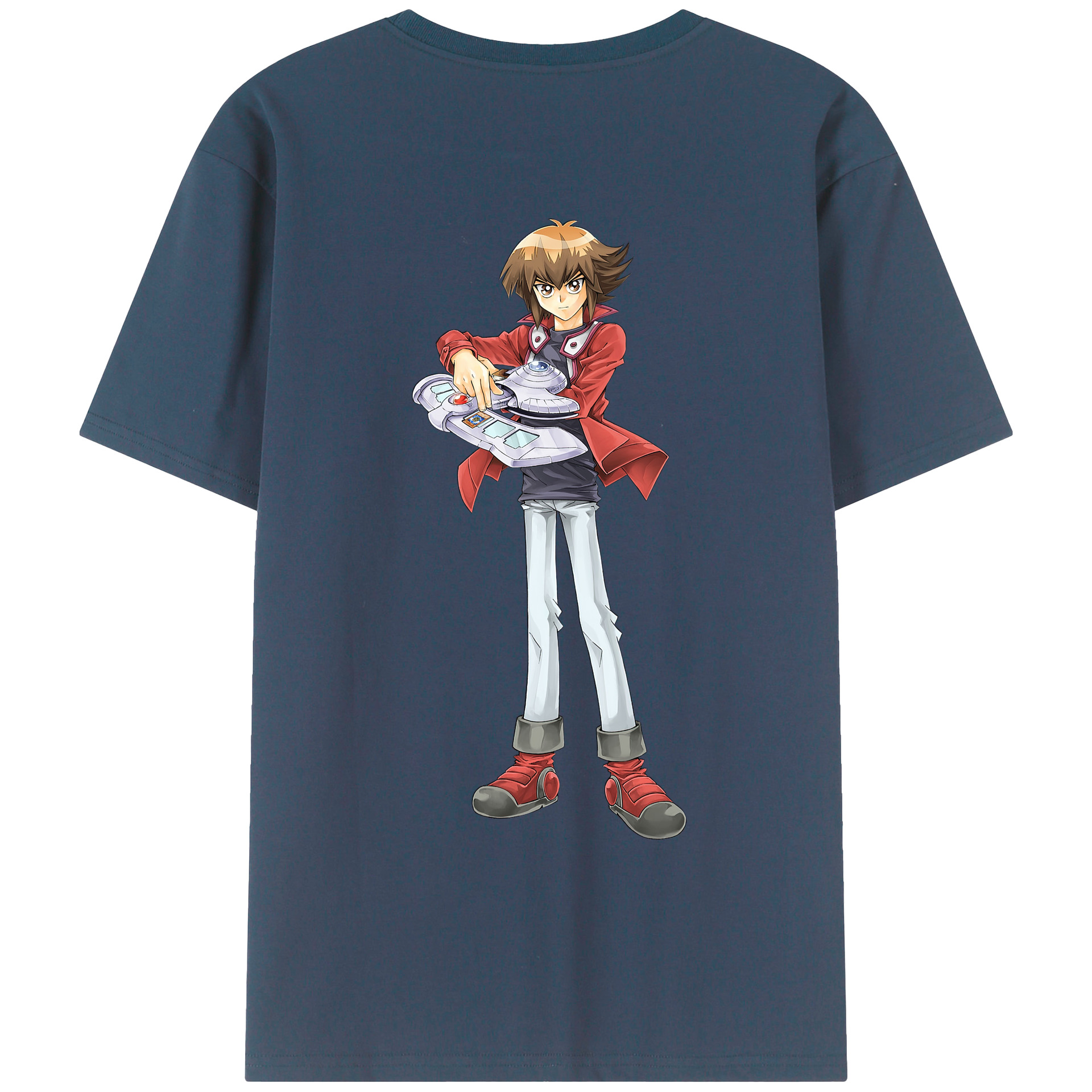 （画像用） 遊☆戯☆王 Yu-Gi-Oh! 綿100％ メンズ半袖Tシャツ（バックプリント） 通気性
