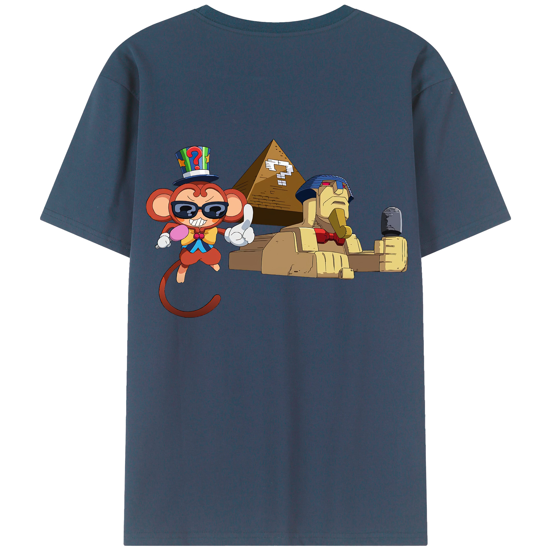 （画像用） 遊☆戯☆王 Yu-Gi-Oh! 綿100％ メンズ半袖Tシャツ（バックプリント） 通気性