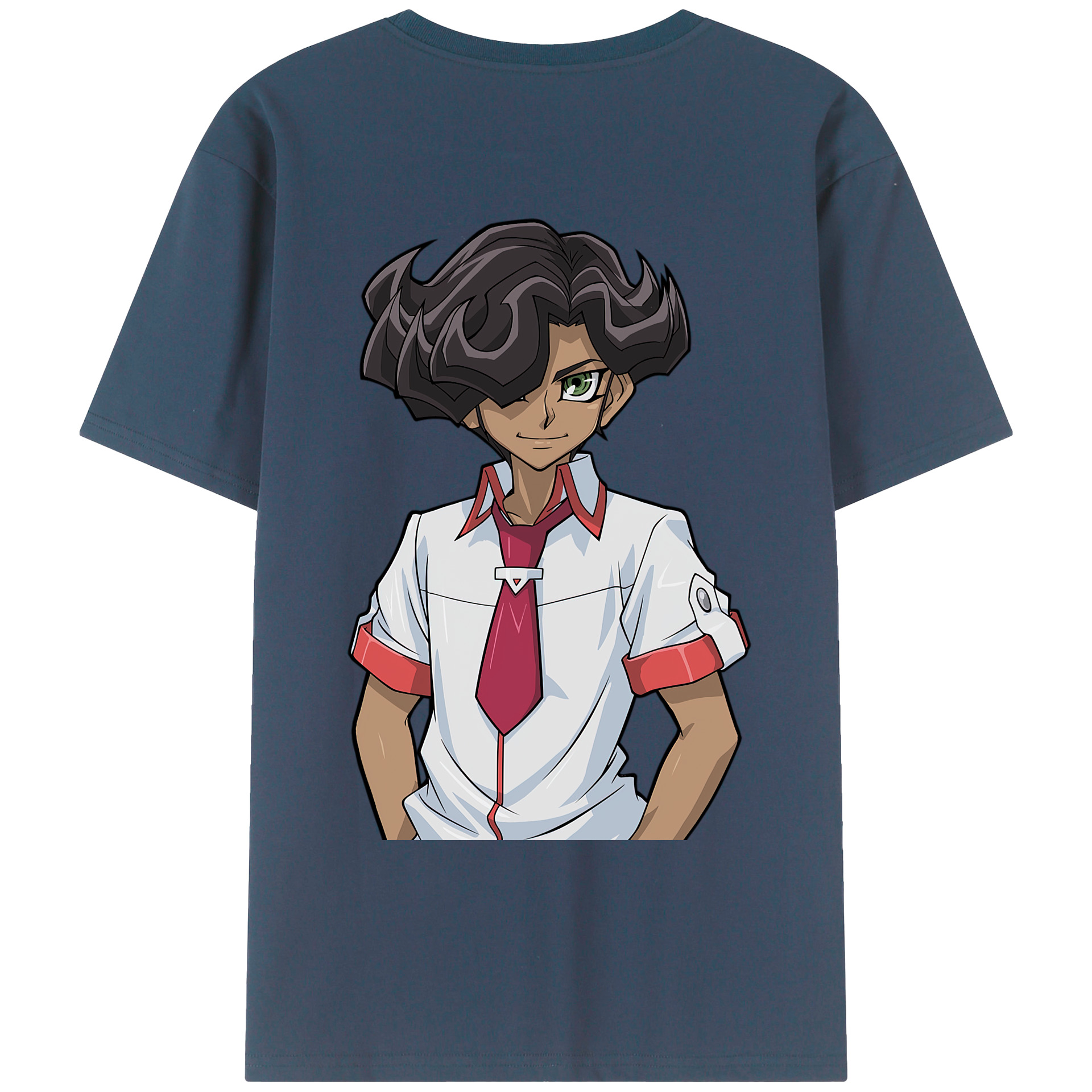 （画像用） 遊☆戯☆王 Yu-Gi-Oh! 綿100％ メンズ半袖Tシャツ（バックプリント） 通気性