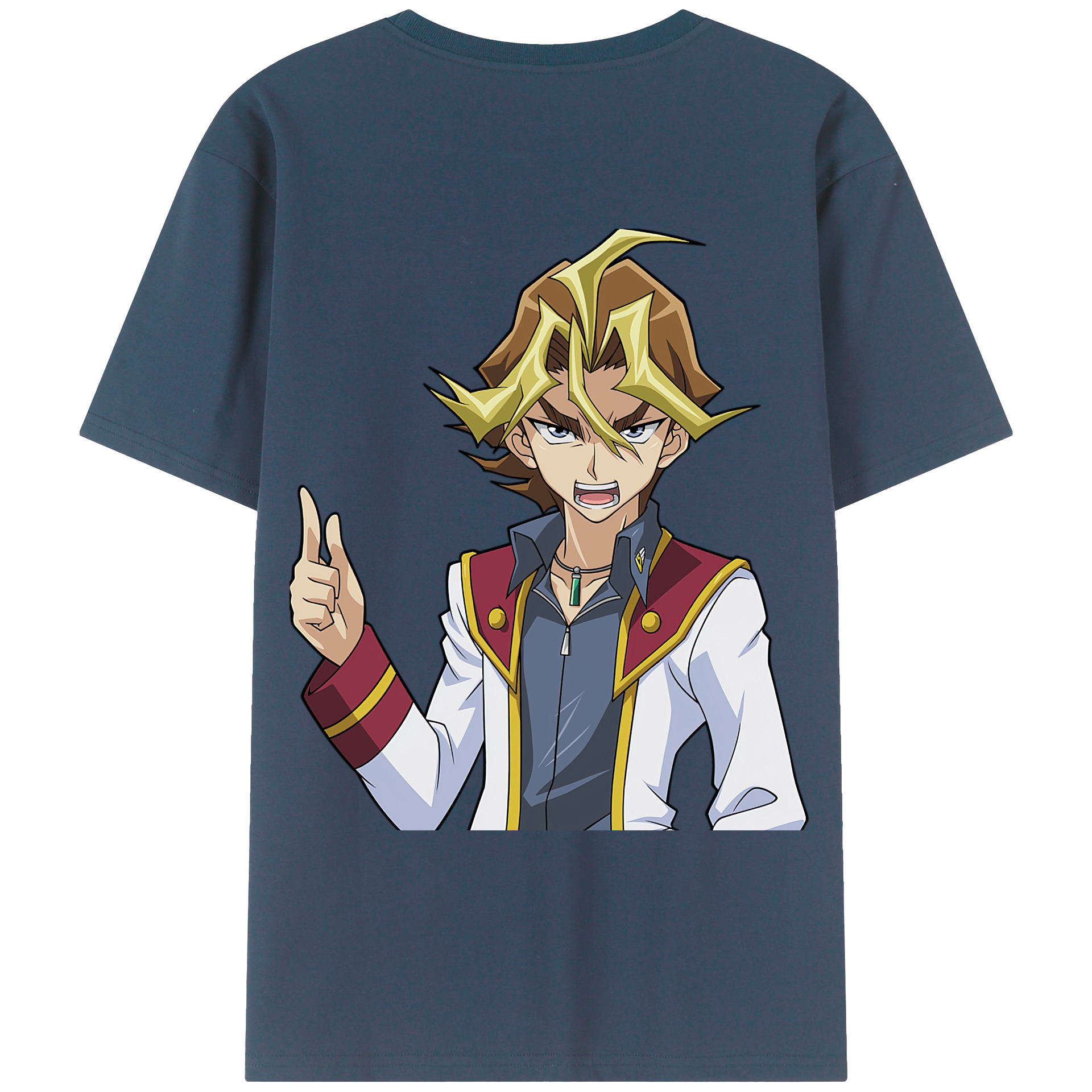 （画像用） 遊☆戯☆王 Yu-Gi-Oh! 綿100％ メンズ半袖Tシャツ（バックプリント） 通気性