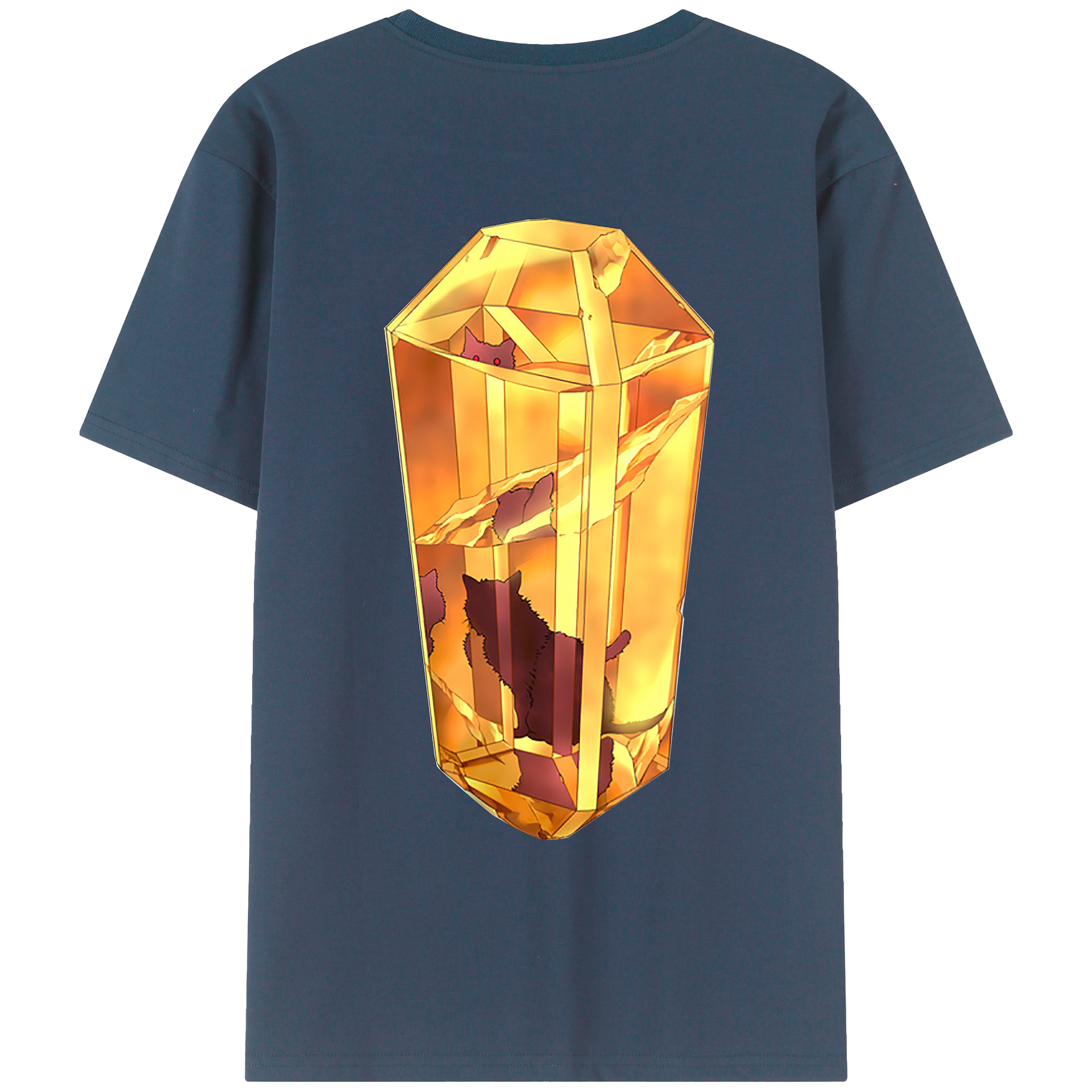 （画像用） 遊☆戯☆王 Yu-Gi-Oh! 綿100％ メンズ半袖Tシャツ（バックプリント） 通気性