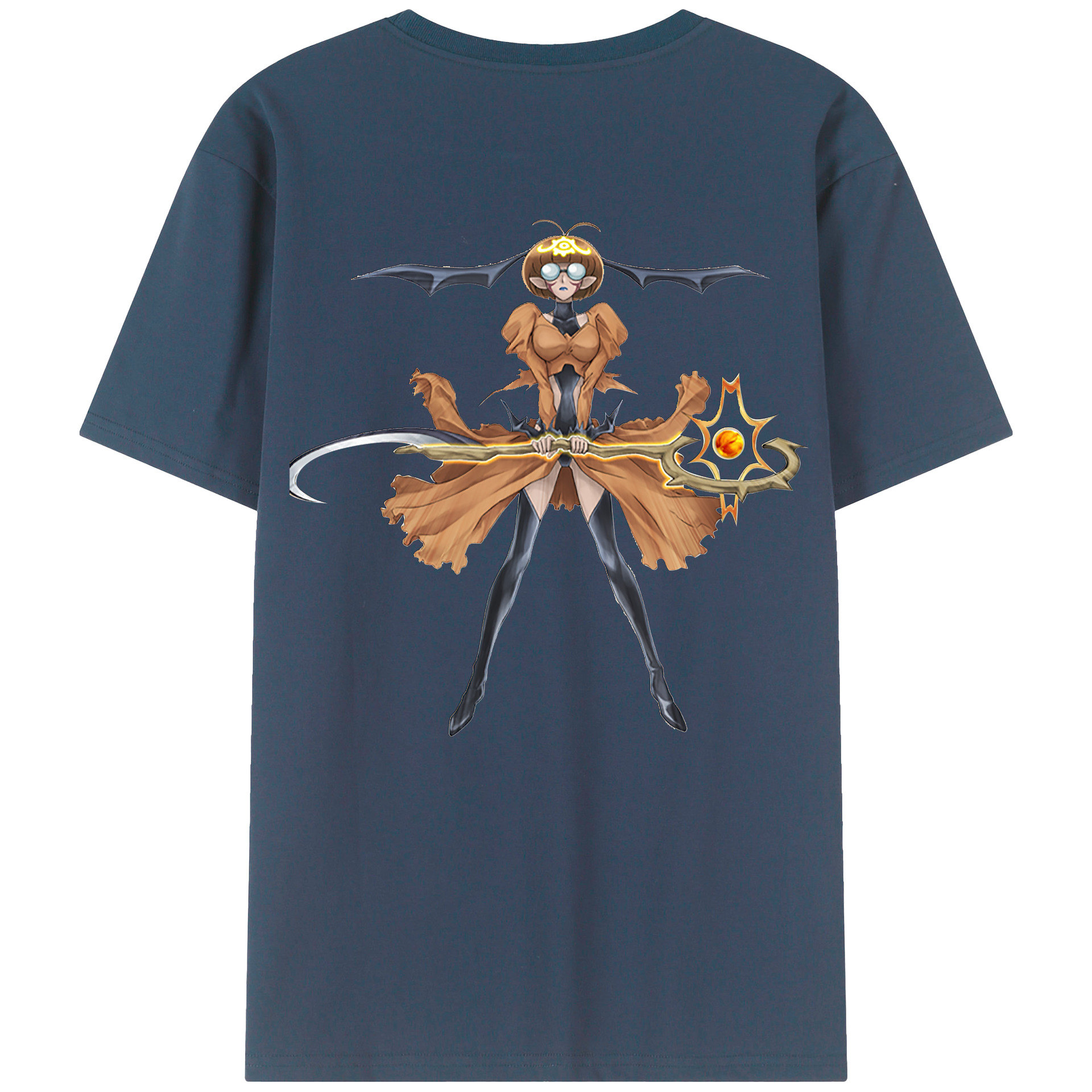（画像用） 遊☆戯☆王 Yu-Gi-Oh! 綿100％ メンズ半袖Tシャツ（バックプリント） 通気性