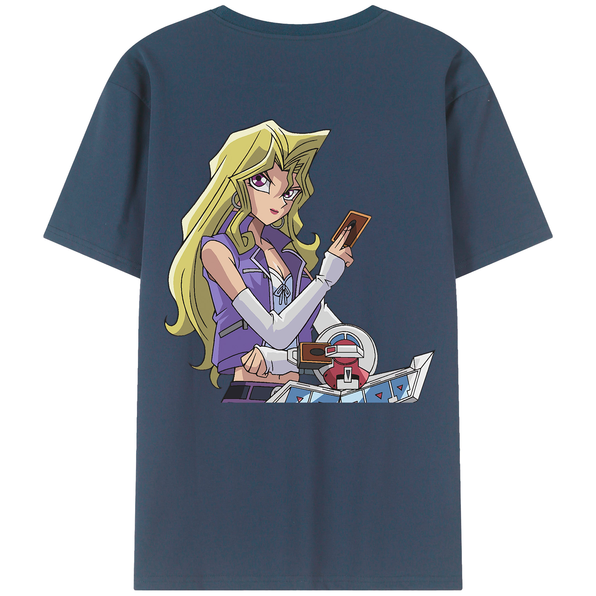 （画像用） 遊☆戯☆王 Yu-Gi-Oh! 綿100％ メンズ半袖Tシャツ（バックプリント） 通気性