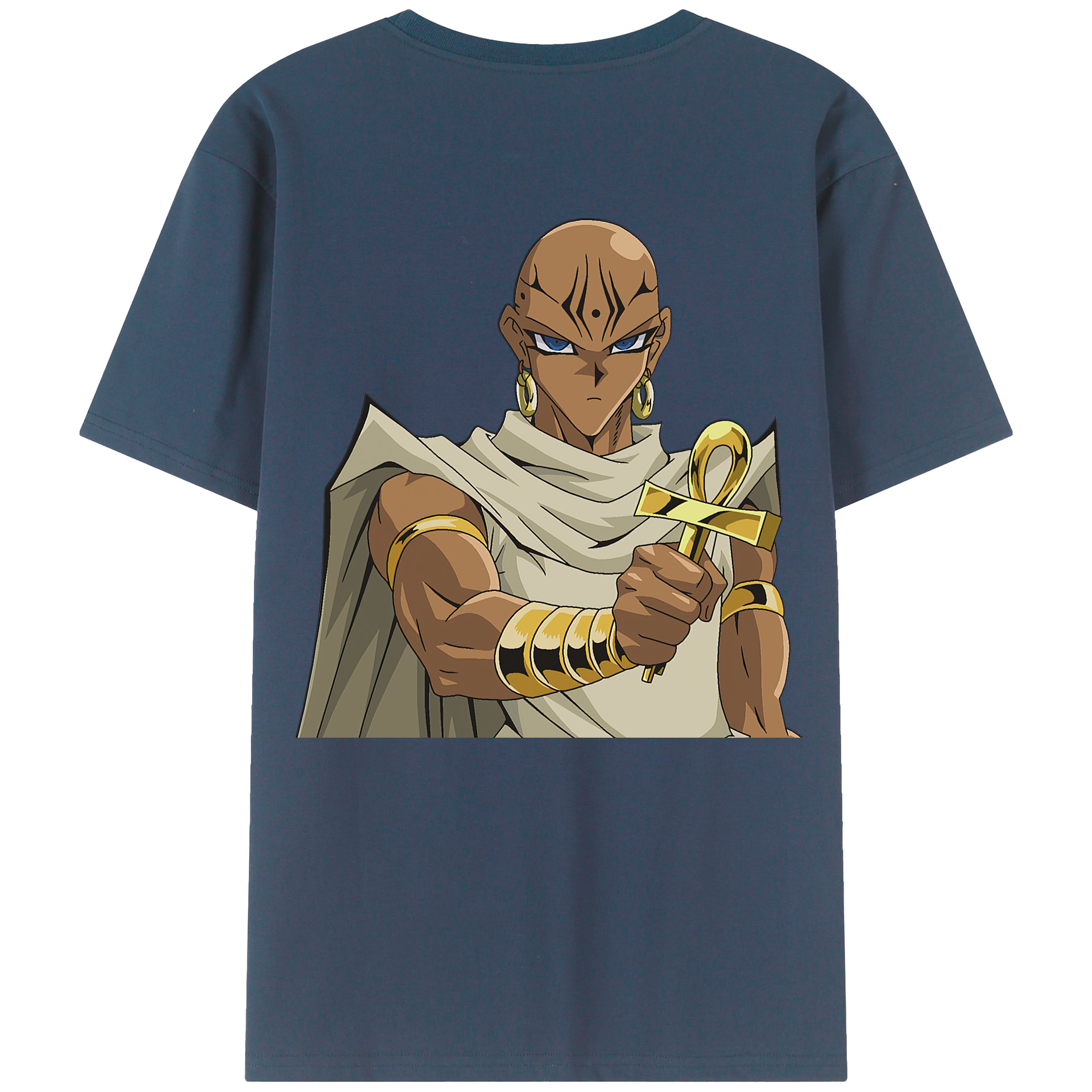 （画像用） 遊☆戯☆王 Yu-Gi-Oh! 綿100％ メンズ半袖Tシャツ（バックプリント） 通気性