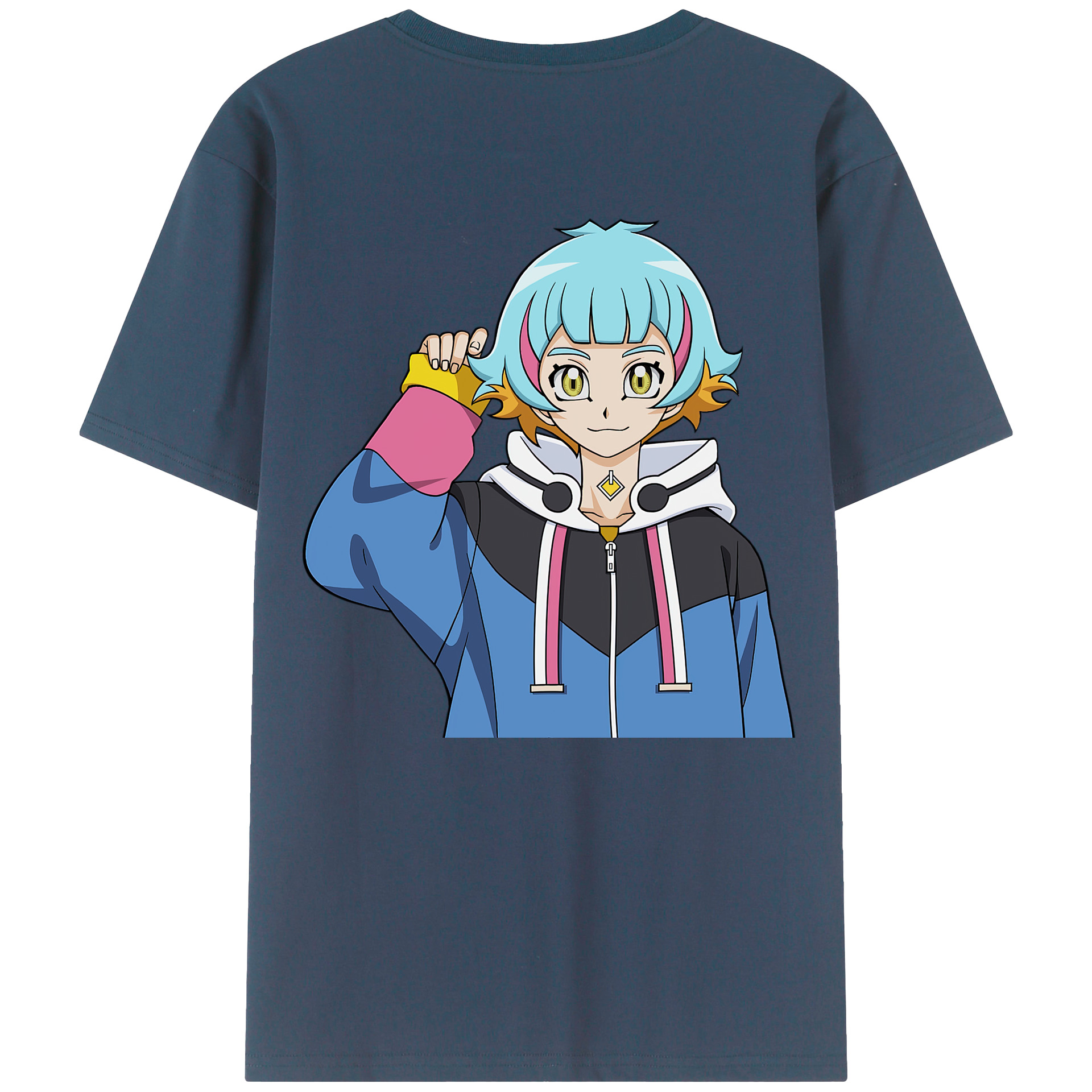 （画像用） 遊☆戯☆王 Yu-Gi-Oh! 綿100％ メンズ半袖Tシャツ（バックプリント） 通気性