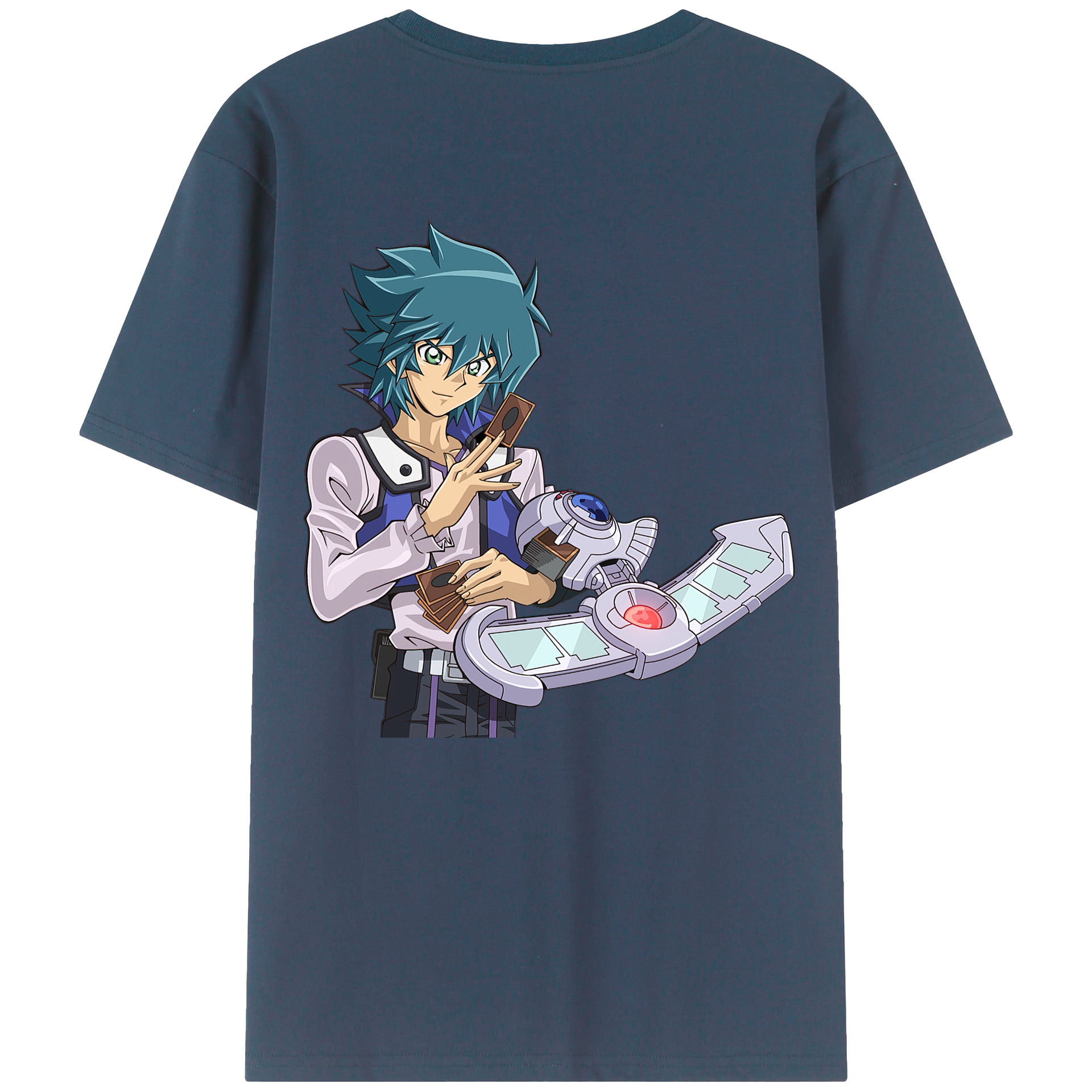 （画像用） 遊☆戯☆王 Yu-Gi-Oh! 綿100％ メンズ半袖Tシャツ（バックプリント） 通気性