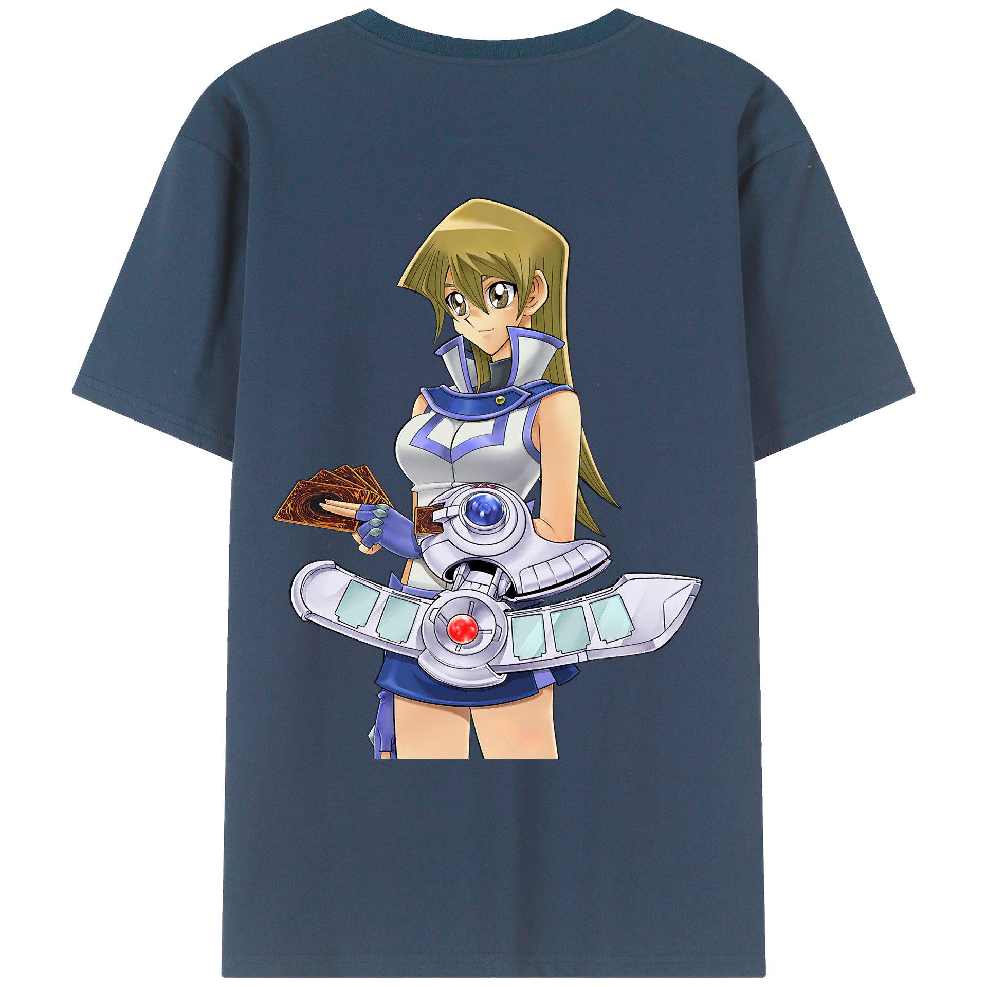 （画像用） 遊☆戯☆王 Yu-Gi-Oh! 綿100％ メンズ半袖Tシャツ（バックプリント） 通気性