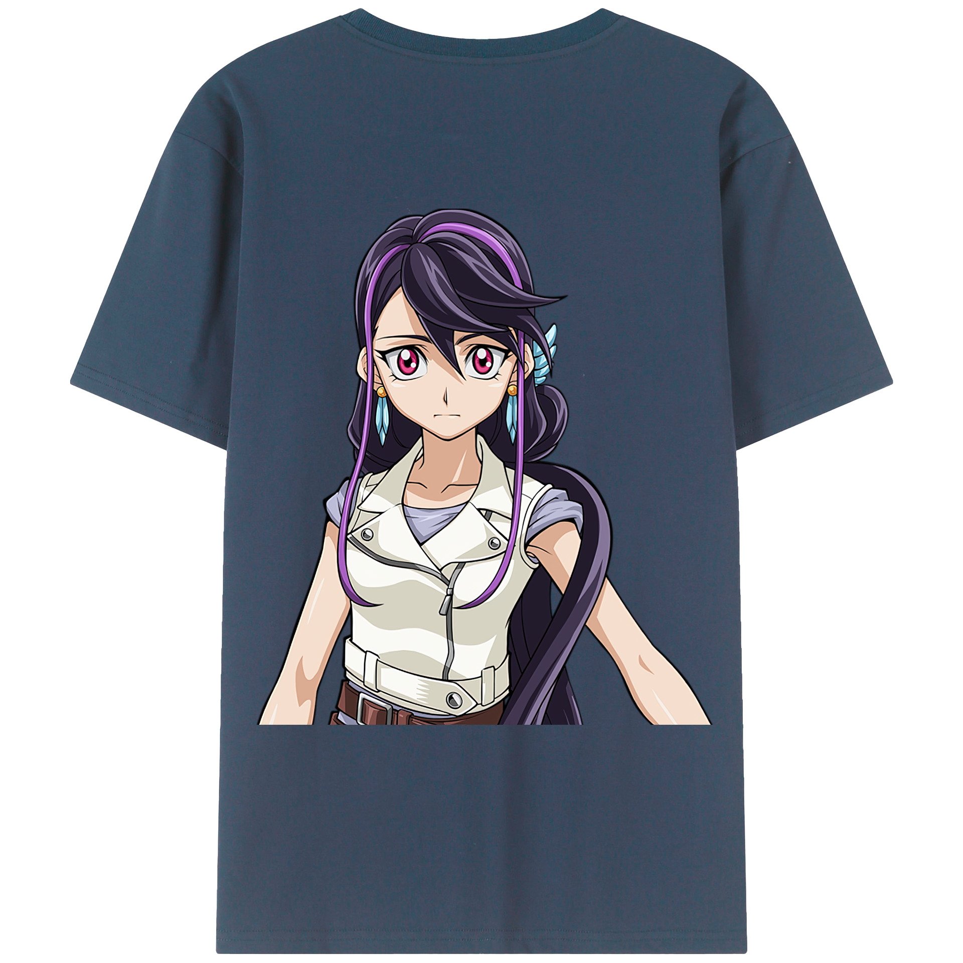 （画像用） 遊☆戯☆王 Yu-Gi-Oh! 綿100％ メンズ半袖Tシャツ（バックプリント） 通気性