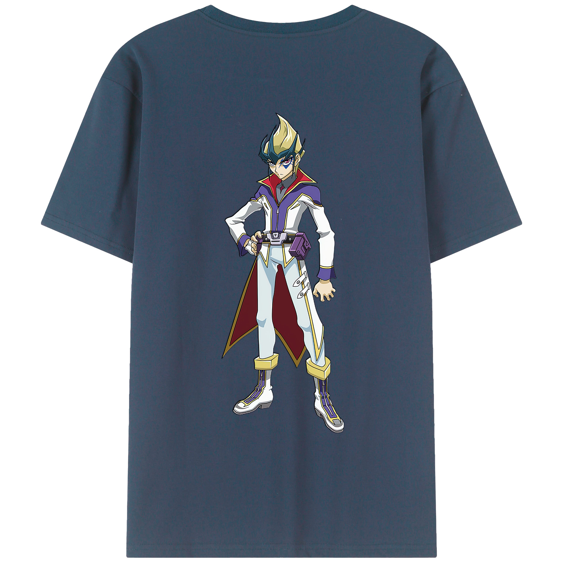 （画像用） 遊☆戯☆王 Yu-Gi-Oh! 綿100％ メンズ半袖Tシャツ（バックプリント） 通気性