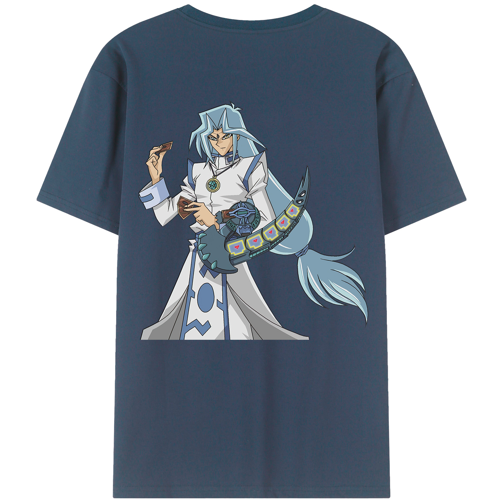 （画像用） 遊☆戯☆王 Yu-Gi-Oh! 綿100％ メンズ半袖Tシャツ（バックプリント） 通気性