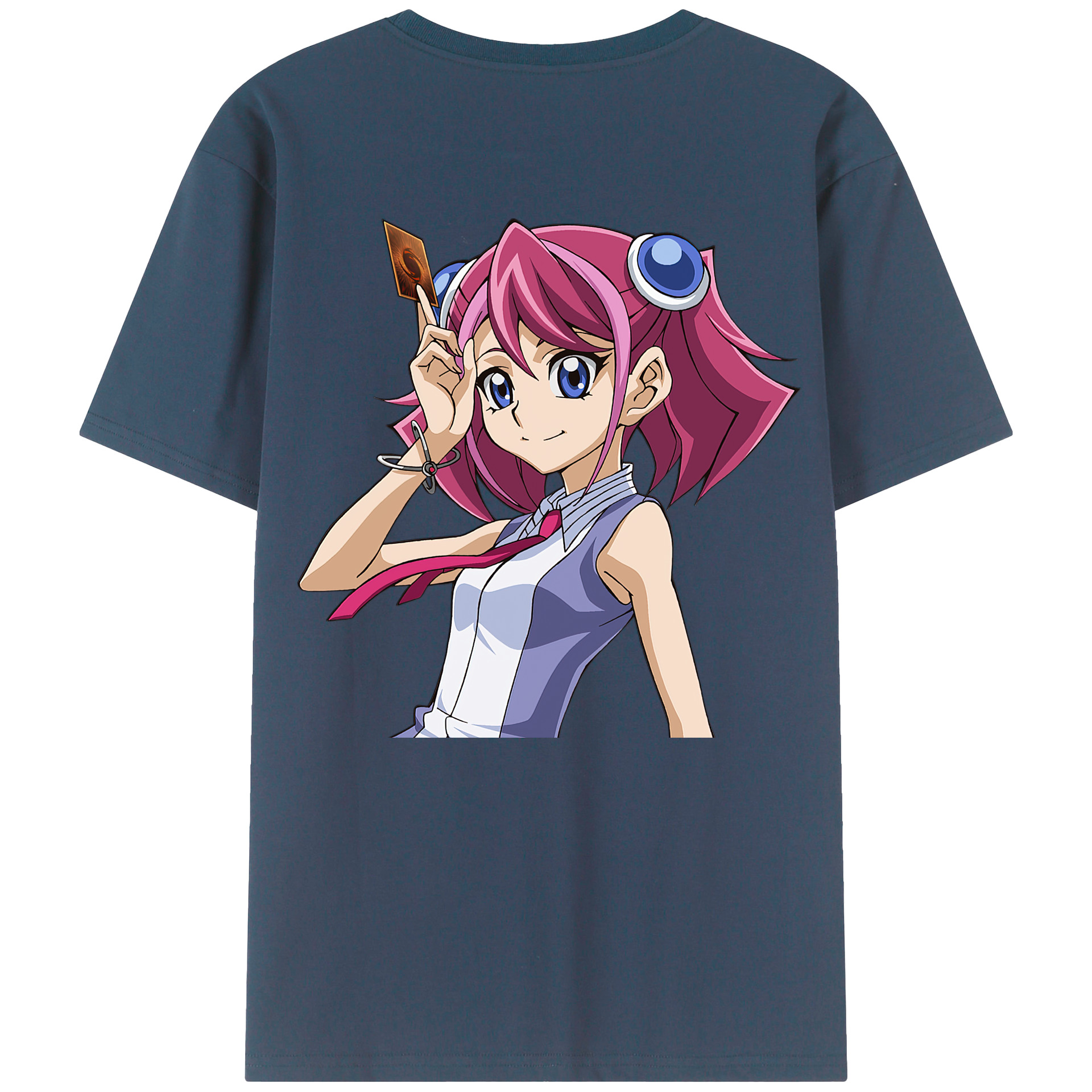 （画像用） 遊☆戯☆王 Yu-Gi-Oh! 綿100％ メンズ半袖Tシャツ（バックプリント） 通気性