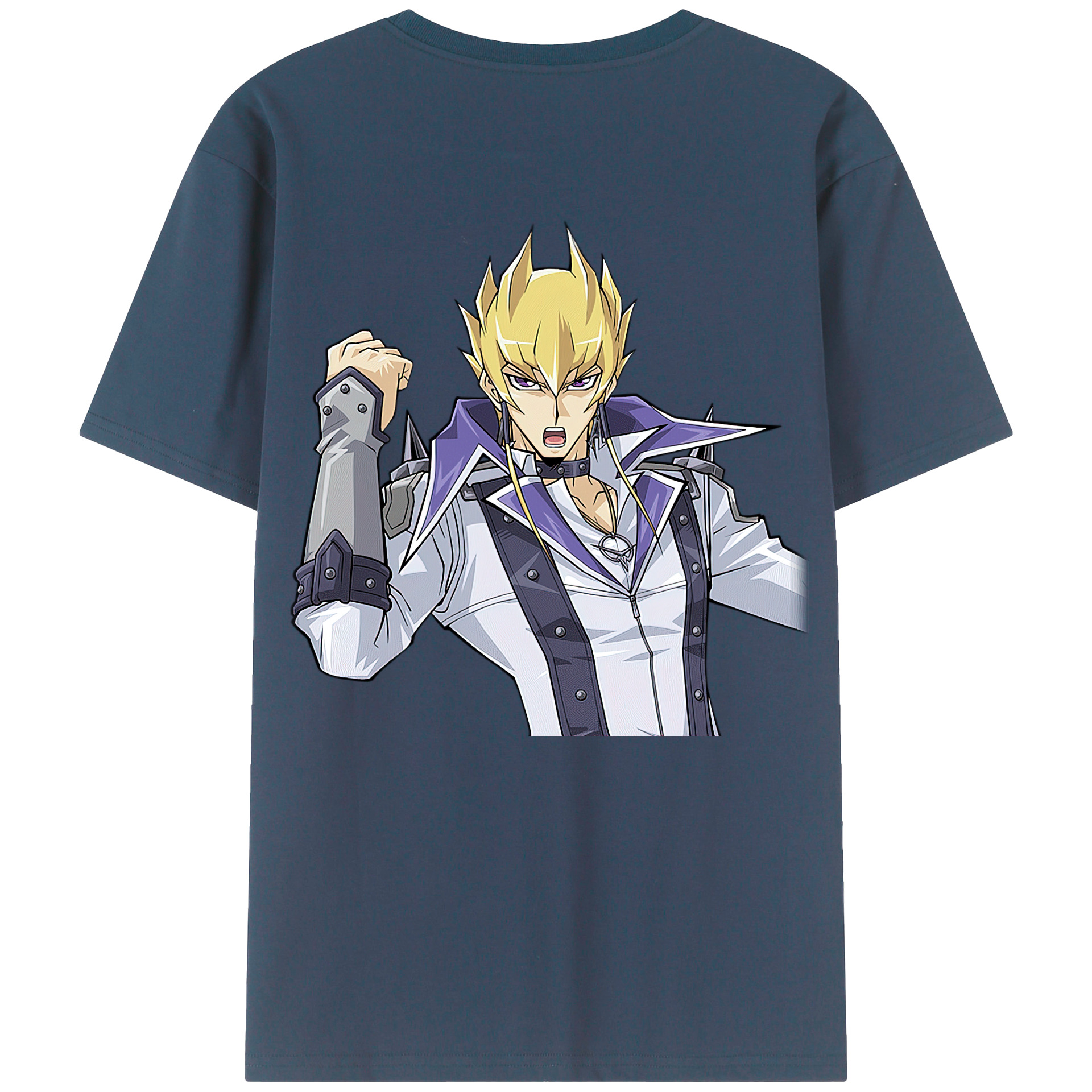 （画像用） 遊☆戯☆王 Yu-Gi-Oh! 綿100％ メンズ半袖Tシャツ（バックプリント） 通気性