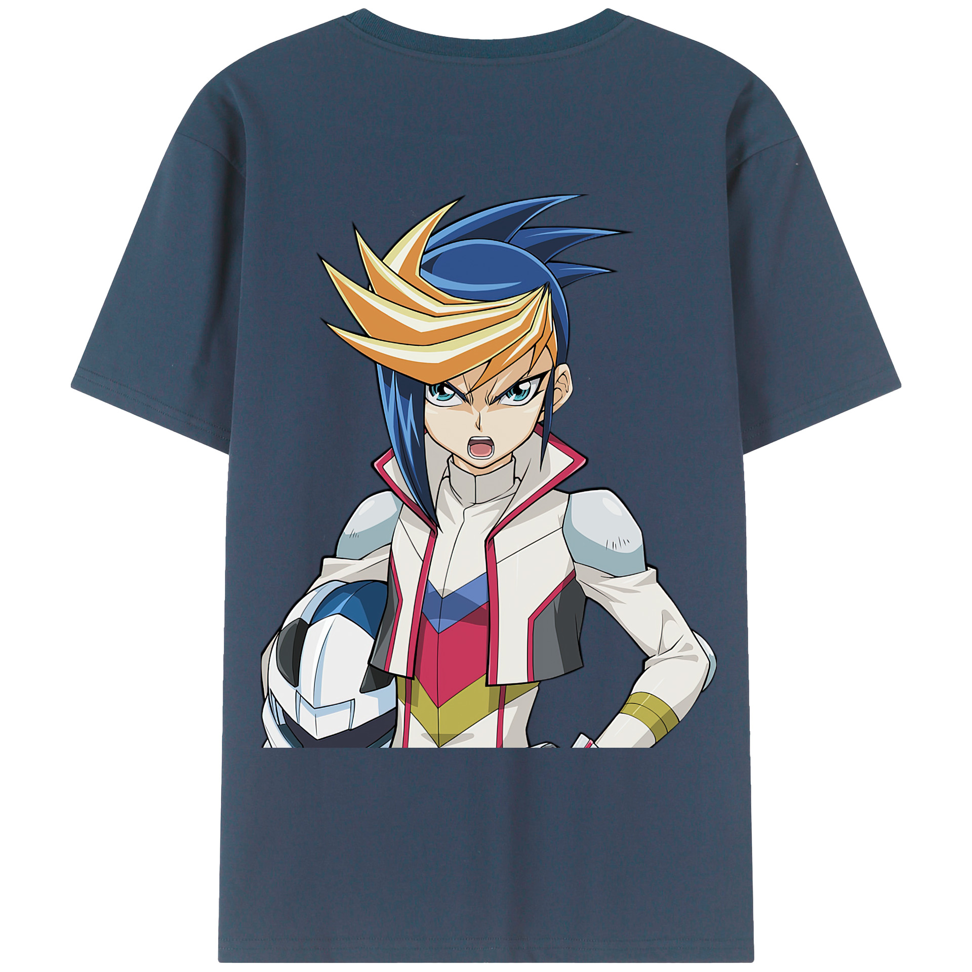 （画像用） 遊☆戯☆王 Yu-Gi-Oh! 綿100％ メンズ半袖Tシャツ（バックプリント） 通気性