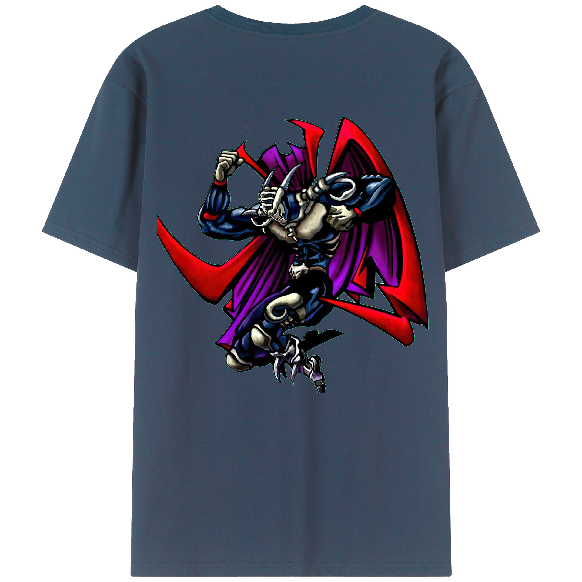 （画像用） 遊☆戯☆王 Yu-Gi-Oh! 綿100％ メンズ半袖Tシャツ（バックプリント） 通気性