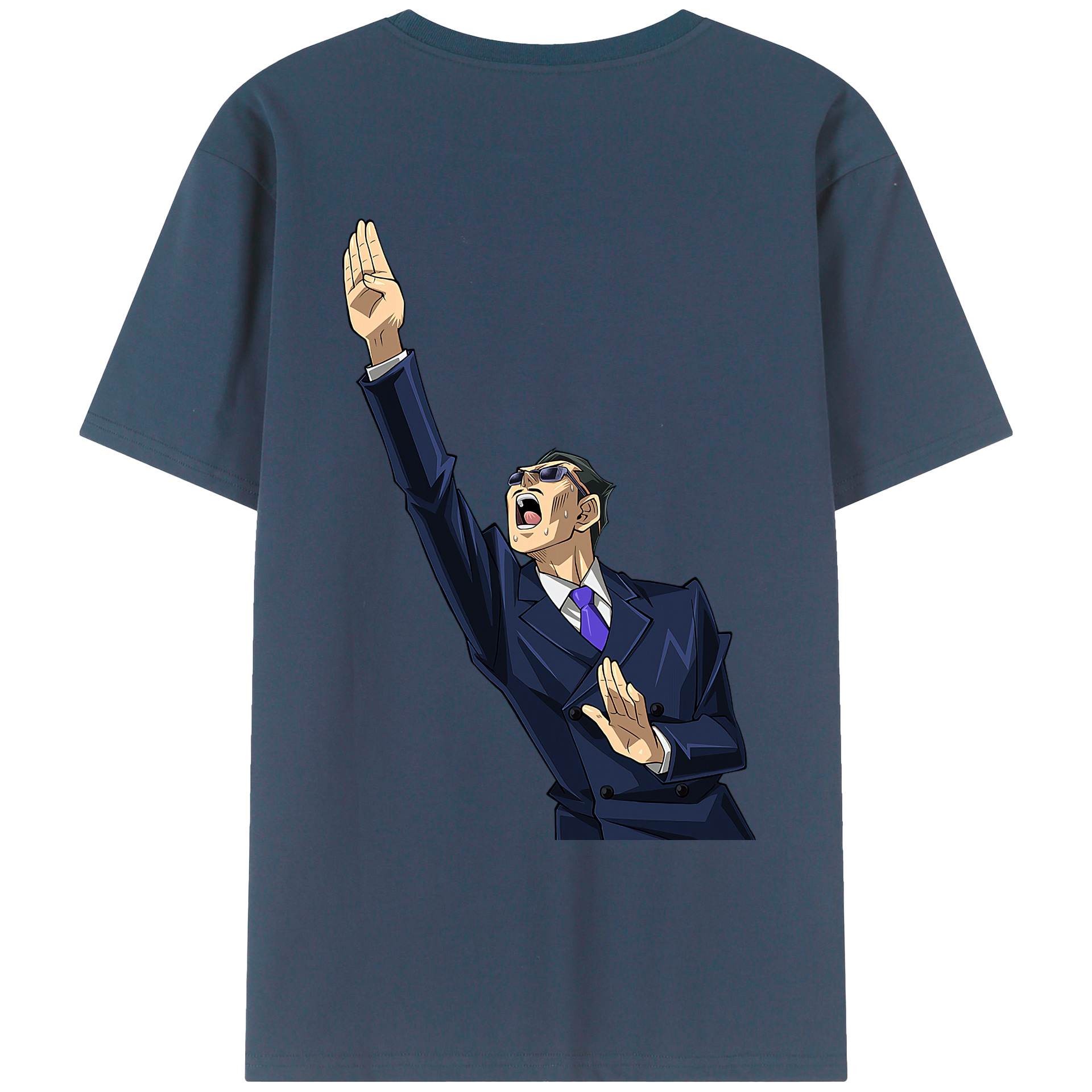 （画像用） 遊☆戯☆王 Yu-Gi-Oh! 綿100％ メンズ半袖Tシャツ（バックプリント） 通気性