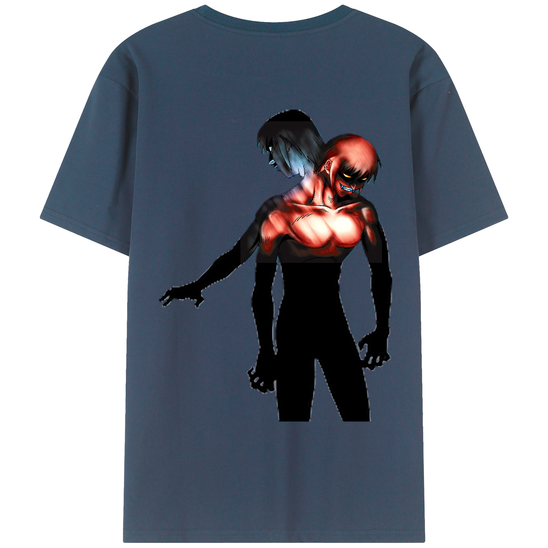 （画像用） 遊☆戯☆王 Yu-Gi-Oh! 綿100％ メンズ半袖Tシャツ（バックプリント） 通気性