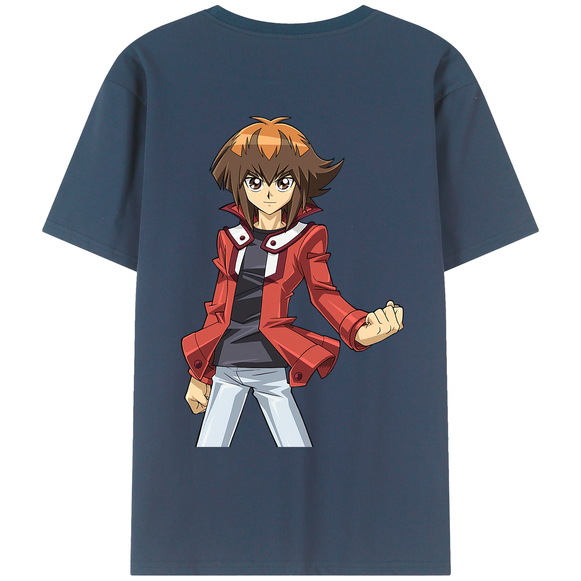 （画像用） 遊☆戯☆王 Yu-Gi-Oh! 綿100％ メンズ半袖Tシャツ（バックプリント） 通気性