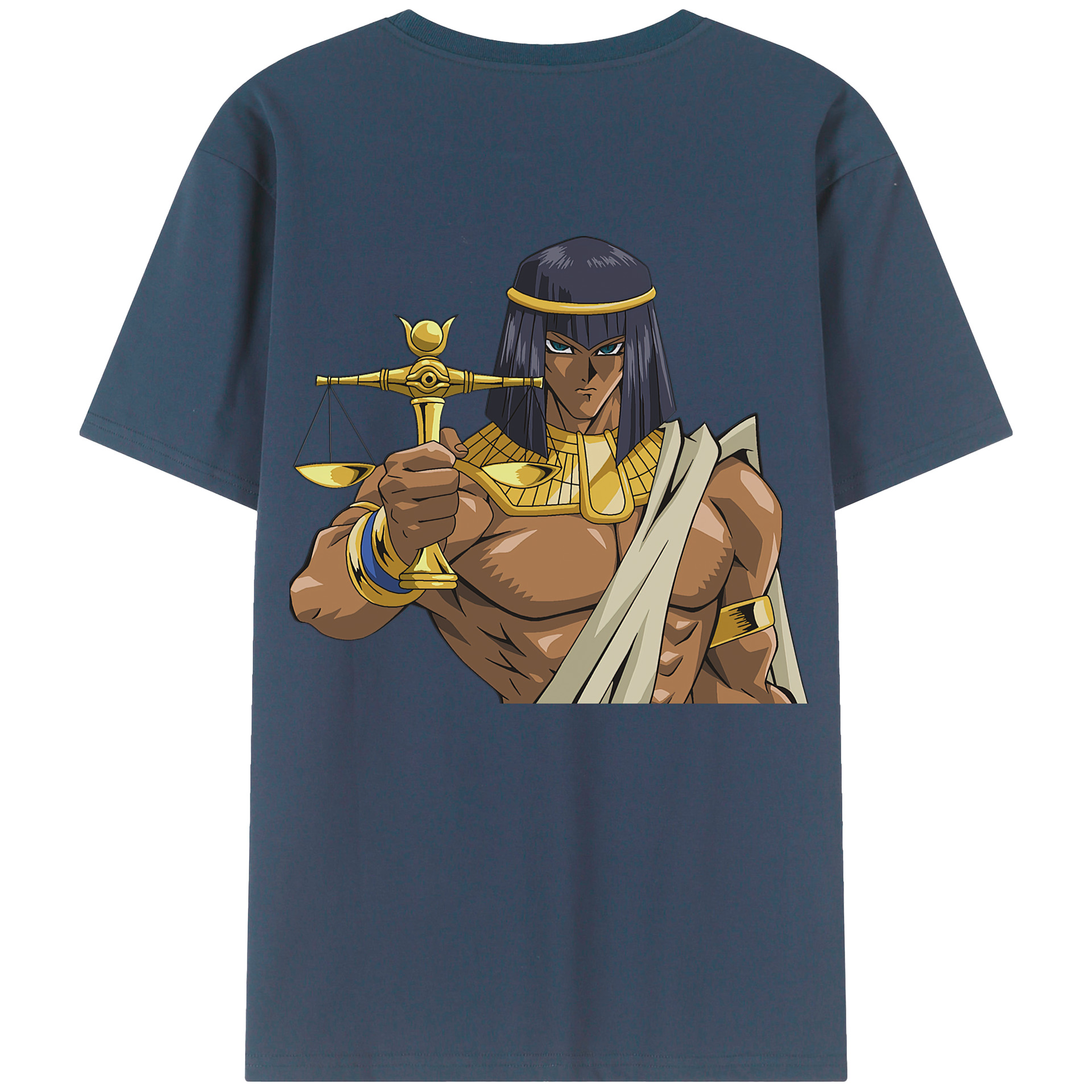 （画像用） 遊☆戯☆王 Yu-Gi-Oh! 綿100％ メンズ半袖Tシャツ（バックプリント） 通気性