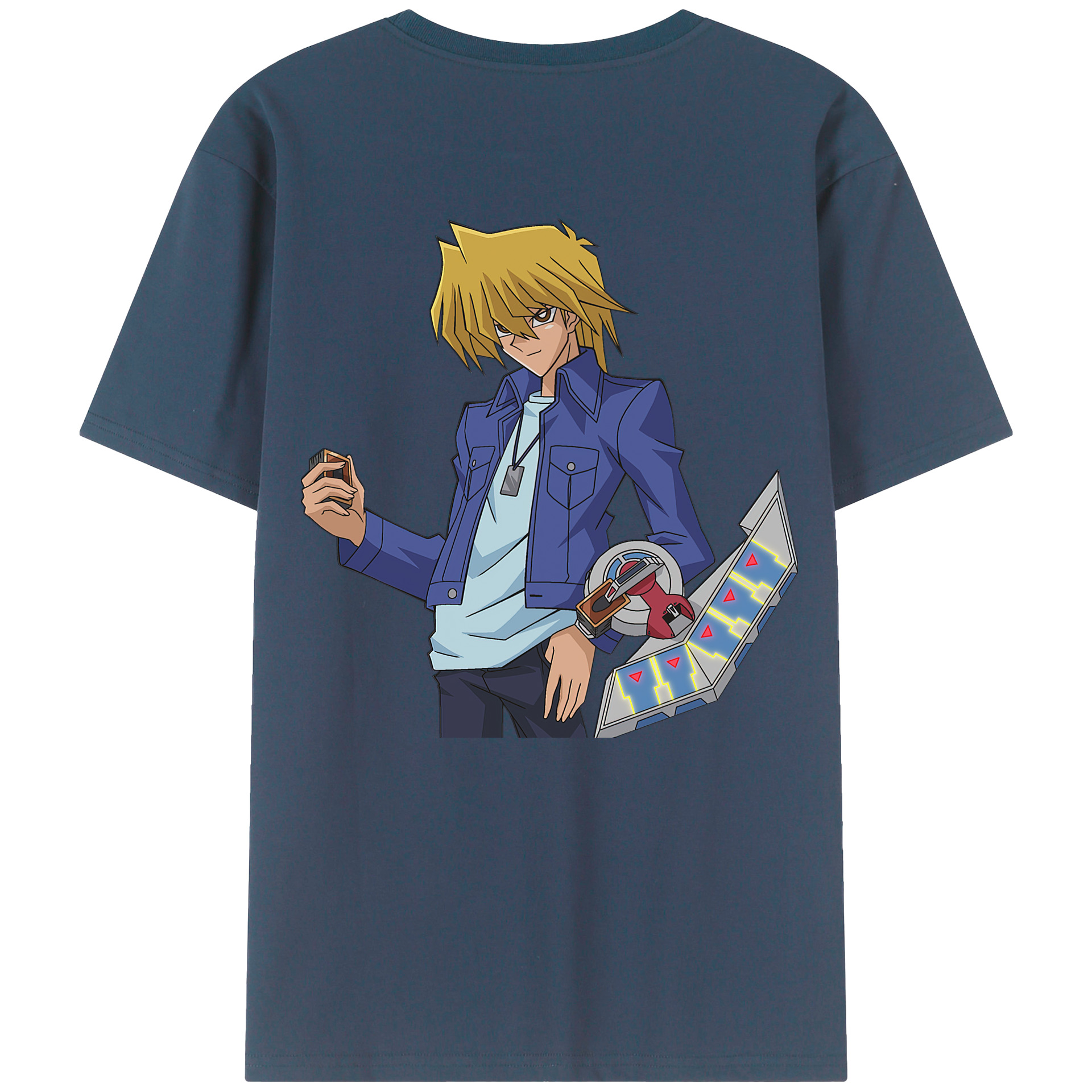 （画像用） 遊☆戯☆王 Yu-Gi-Oh! 綿100％ メンズ半袖Tシャツ（バックプリント） 通気性