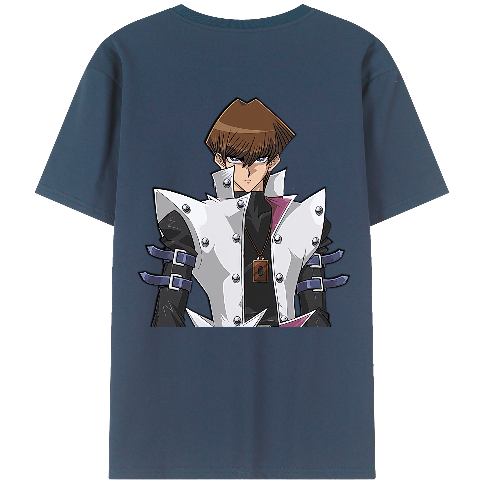 （画像用） 遊☆戯☆王 Yu-Gi-Oh! 綿100％ メンズ半袖Tシャツ（バックプリント） 通気性