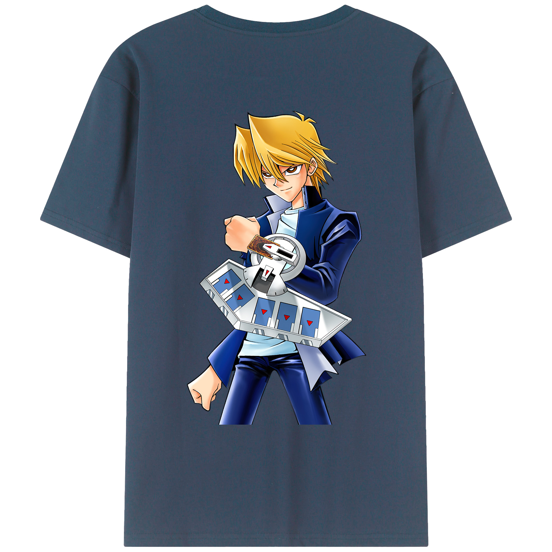 （画像用） 遊☆戯☆王 Yu-Gi-Oh! 綿100％ メンズ半袖Tシャツ（バックプリント） 通気性