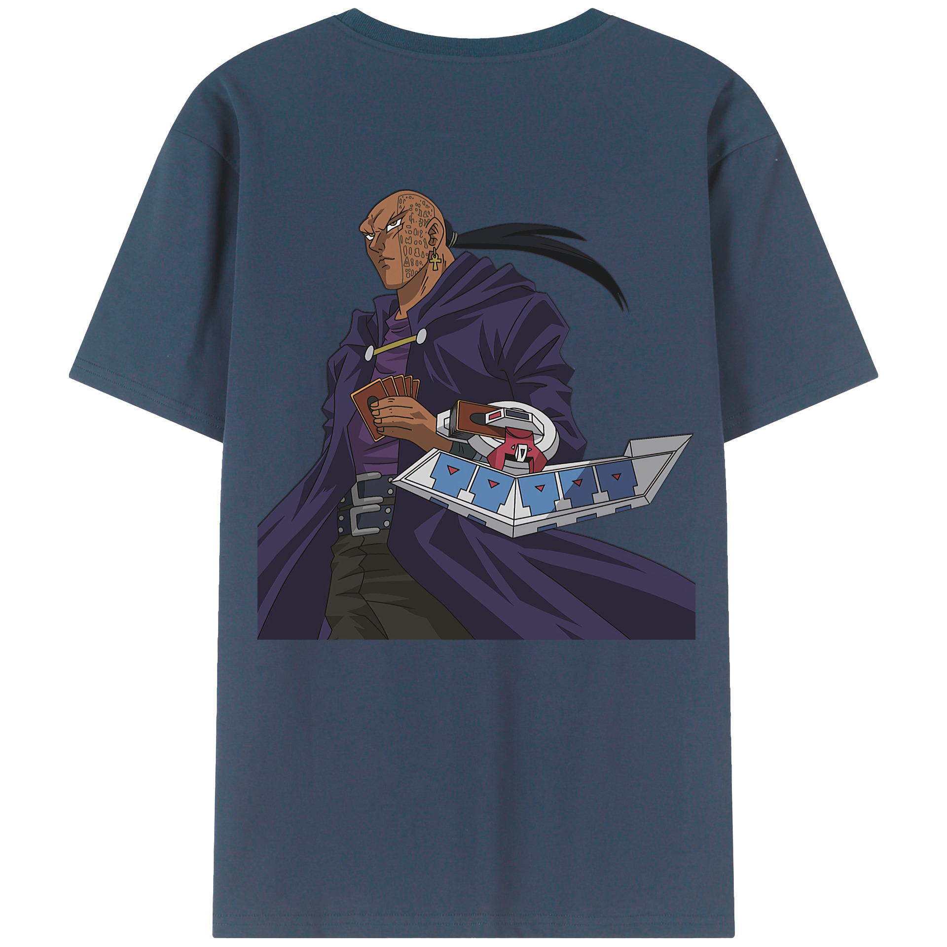 （画像用） 遊☆戯☆王 Yu-Gi-Oh! 綿100％ メンズ半袖Tシャツ（バックプリント） 通気性