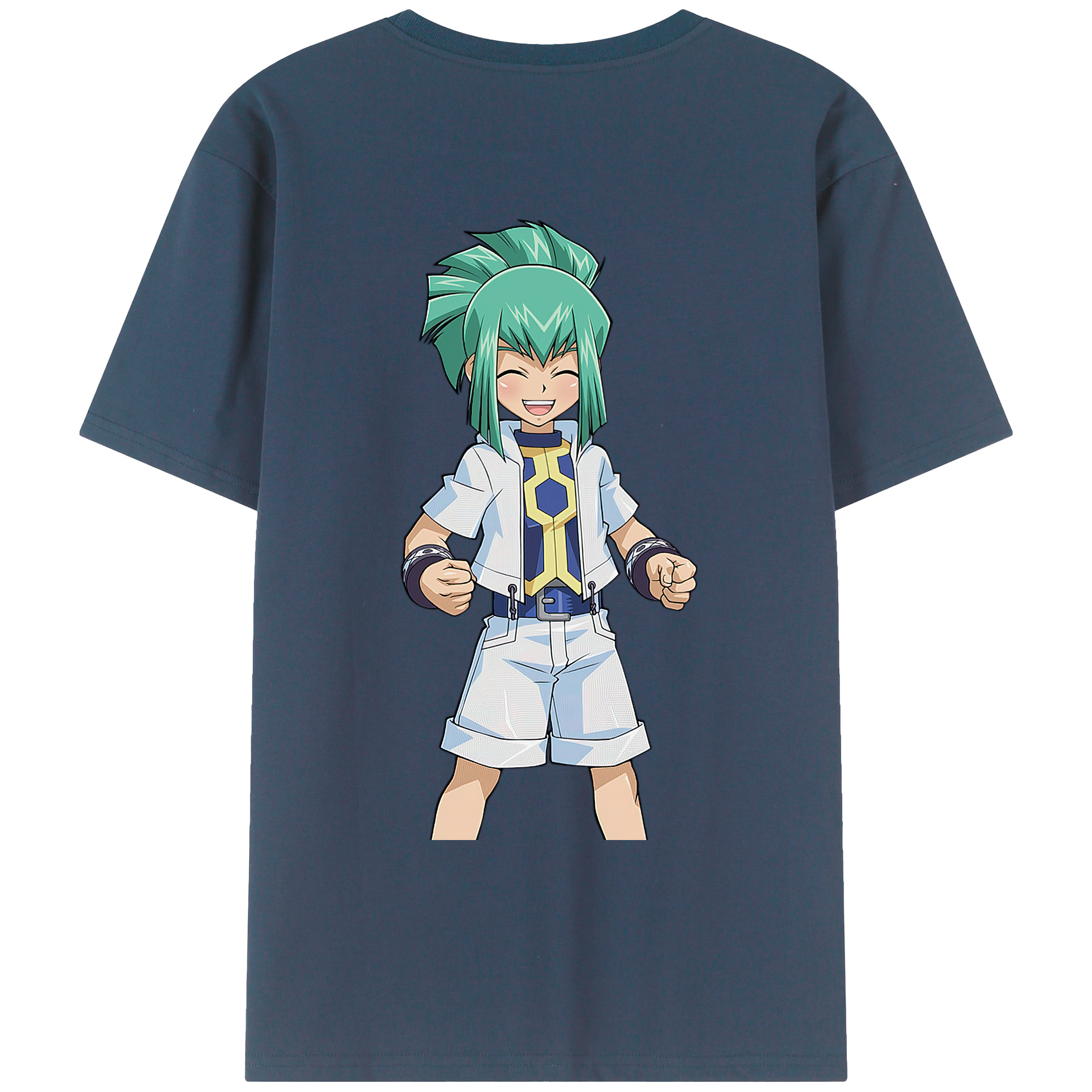 （画像用） 遊☆戯☆王 Yu-Gi-Oh! 綿100％ メンズ半袖Tシャツ（バックプリント） 通気性