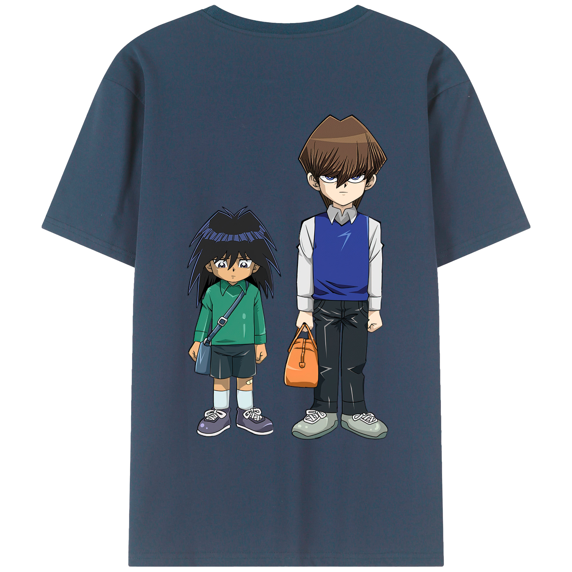 （画像用） 遊☆戯☆王 Yu-Gi-Oh! 綿100％ メンズ半袖Tシャツ（バックプリント） 通気性