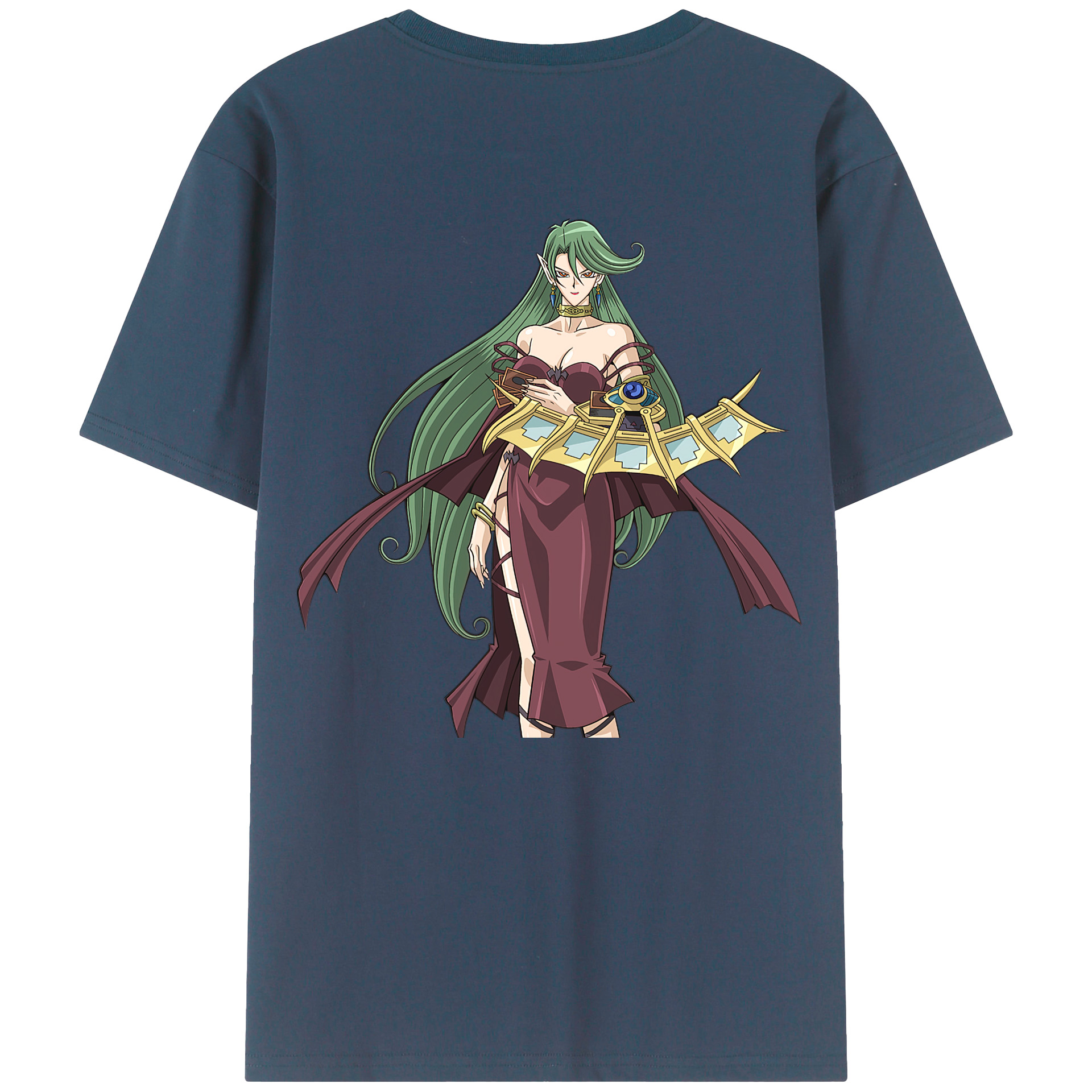 （画像用） 遊☆戯☆王 Yu-Gi-Oh! 綿100％ メンズ半袖Tシャツ（バックプリント） 通気性