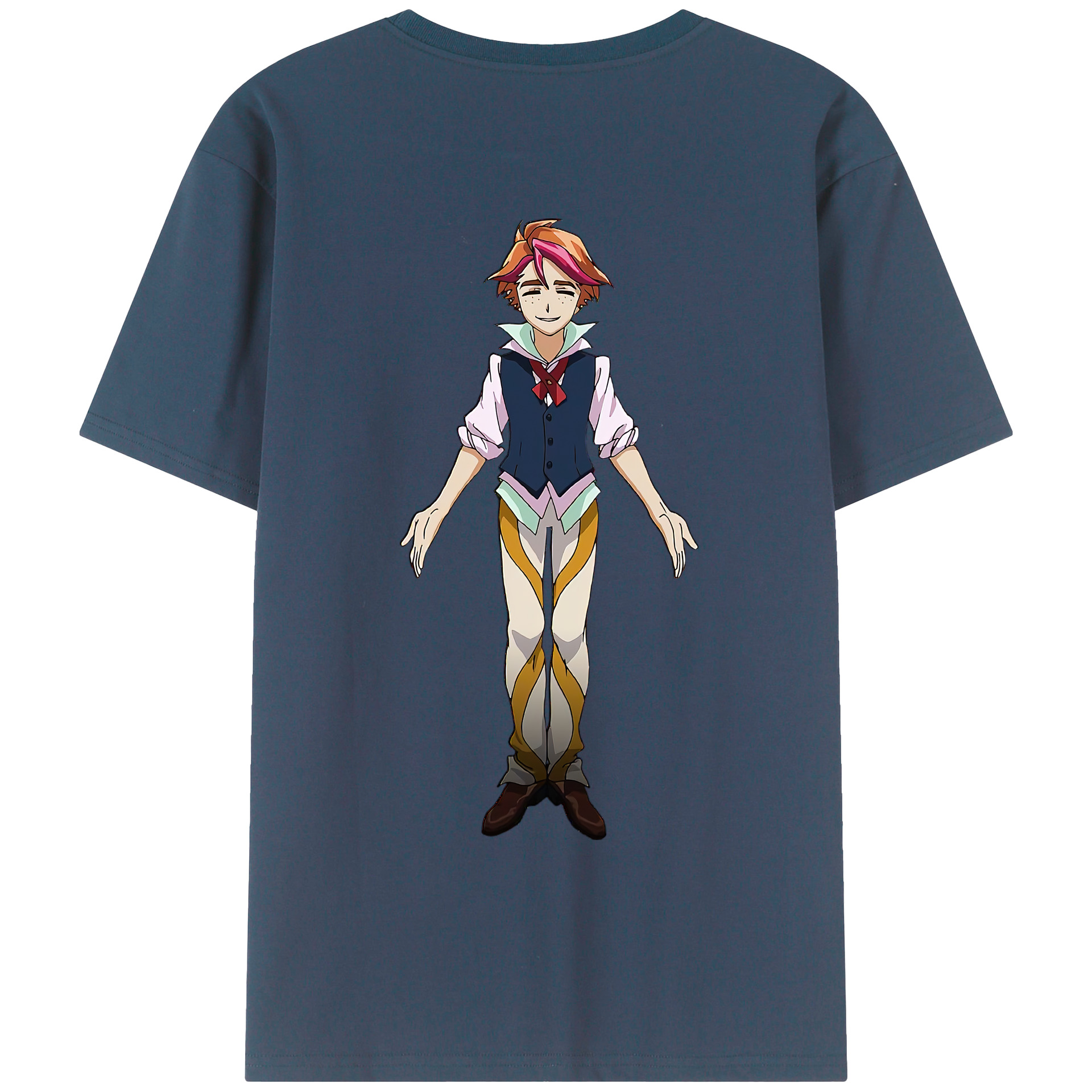 （画像用） 遊☆戯☆王 Yu-Gi-Oh! 綿100％ メンズ半袖Tシャツ（バックプリント） 通気性
