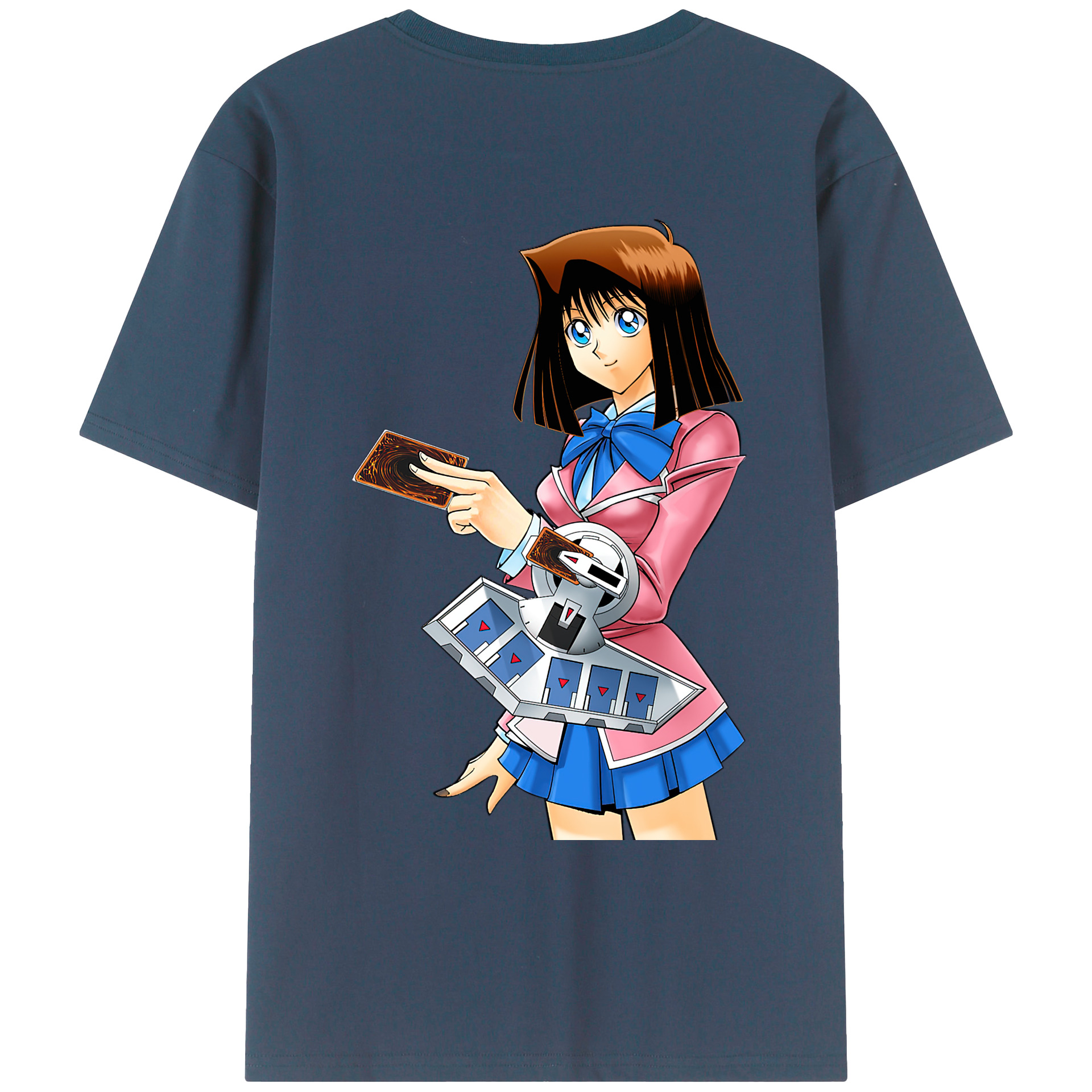 （画像用） 遊☆戯☆王 Yu-Gi-Oh! 綿100％ メンズ半袖Tシャツ（バックプリント） 通気性
