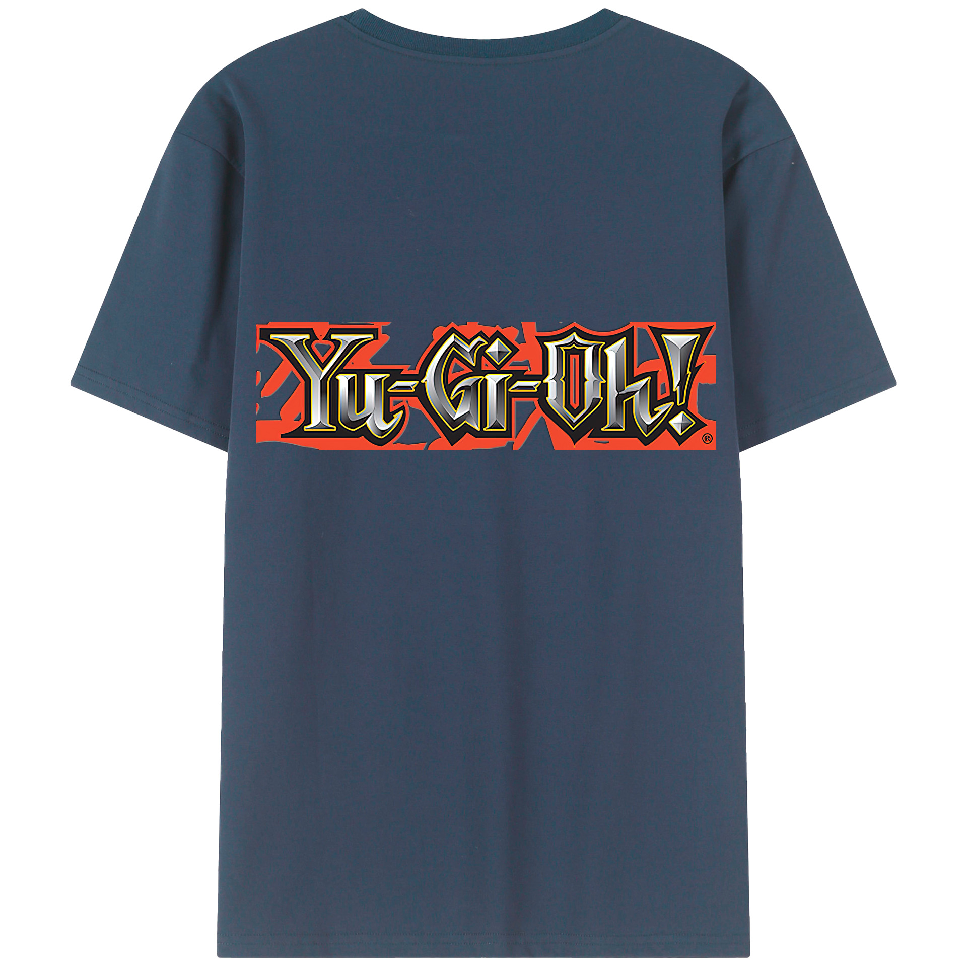 （画像用） 遊☆戯☆王 Yu-Gi-Oh! 綿100％ メンズ半袖Tシャツ（バックプリント） 通気性