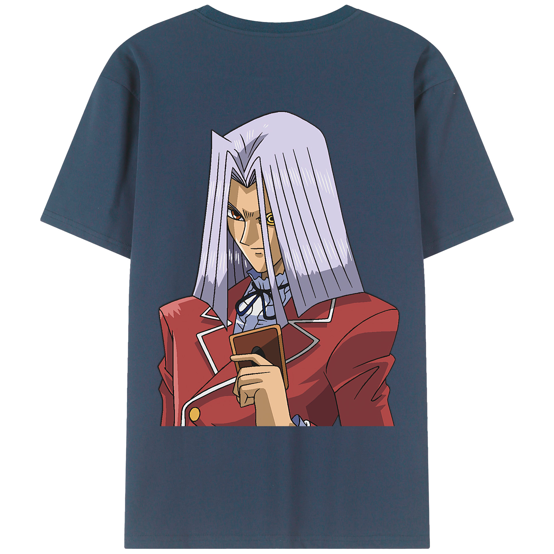 （画像用） 遊☆戯☆王 Yu-Gi-Oh! 綿100％ メンズ半袖Tシャツ（バックプリント） 通気性