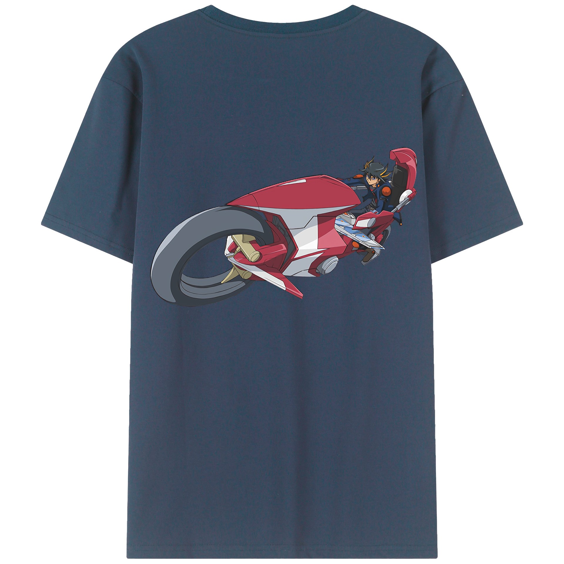 （画像用） 遊☆戯☆王 Yu-Gi-Oh! 綿100％ メンズ半袖Tシャツ（バックプリント） 通気性