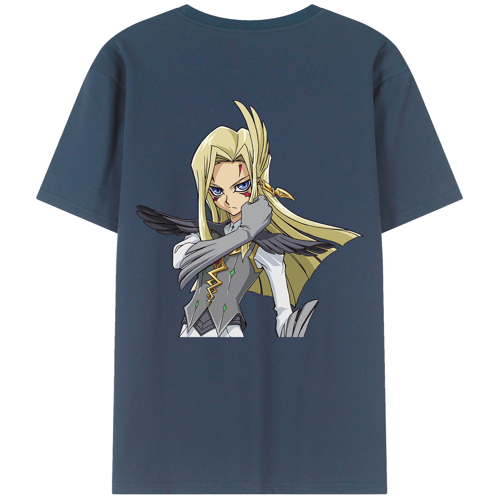 （画像用） 遊☆戯☆王 Yu-Gi-Oh! 綿100％ メンズ半袖Tシャツ（バックプリント） 通気性