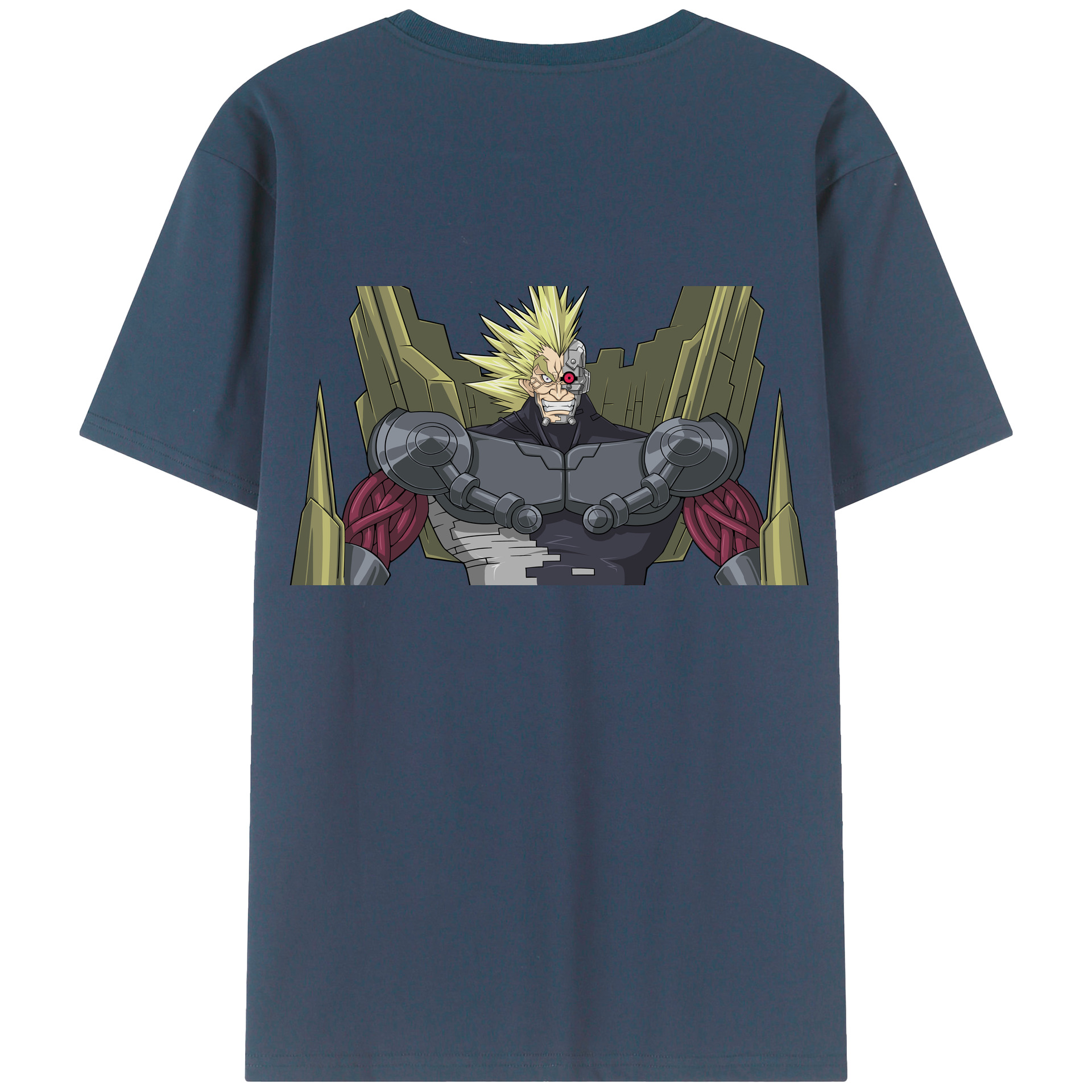 （画像用） 遊☆戯☆王 Yu-Gi-Oh! 綿100％ メンズ半袖Tシャツ（バックプリント） 通気性